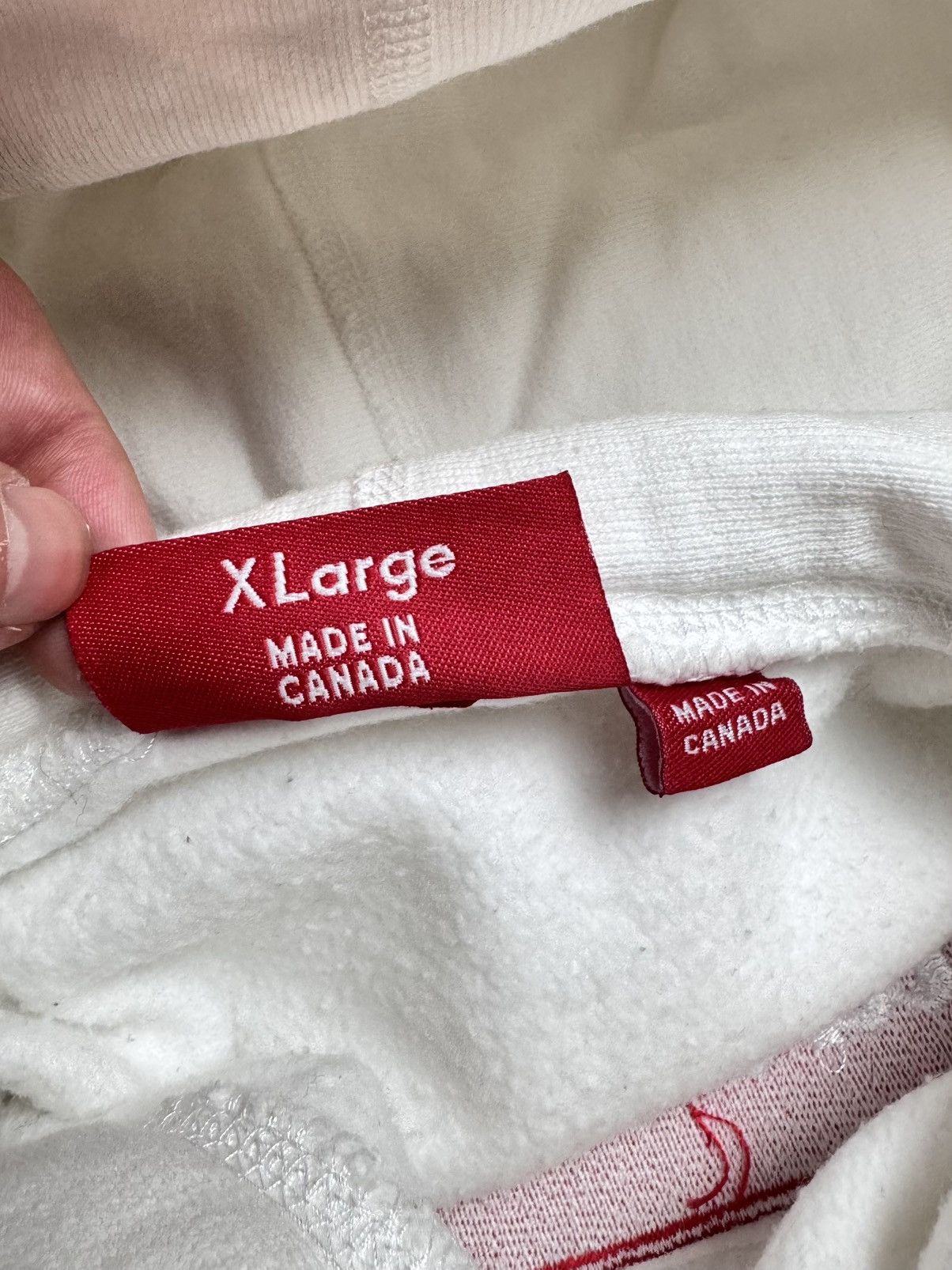 Supreme Supreme Red on White Box Logo Hoodie 2003 Size US XL / EU 56 / 4 - 6 Thumbnail