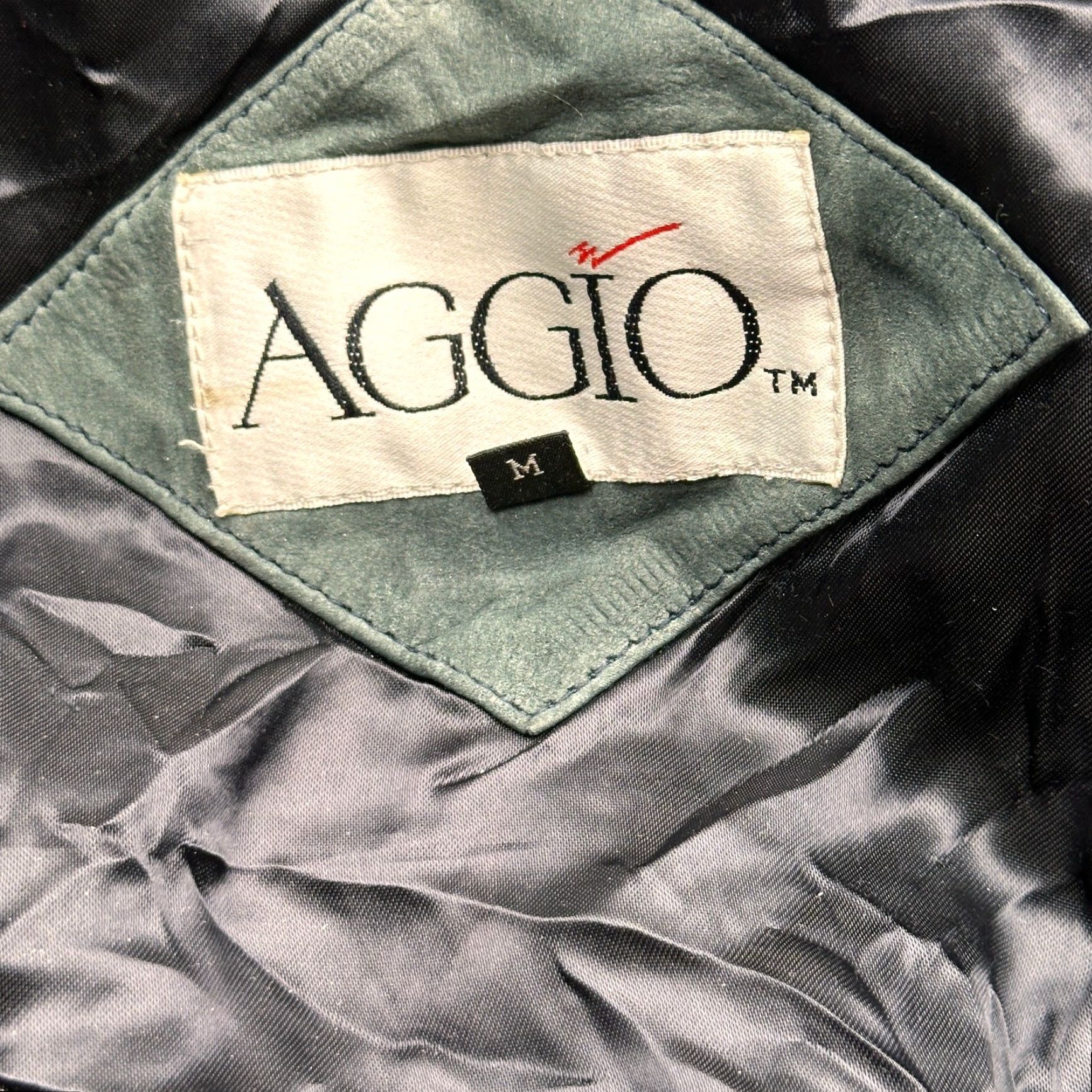 Vintage VINTAGE Aggio Leather Jacket Mens Medium Green Quilt Lined Suede Full Zip Pockets Casual Jacket M Green Mens Size US M / EU 48-50 / 2 - 3 Thumbnail