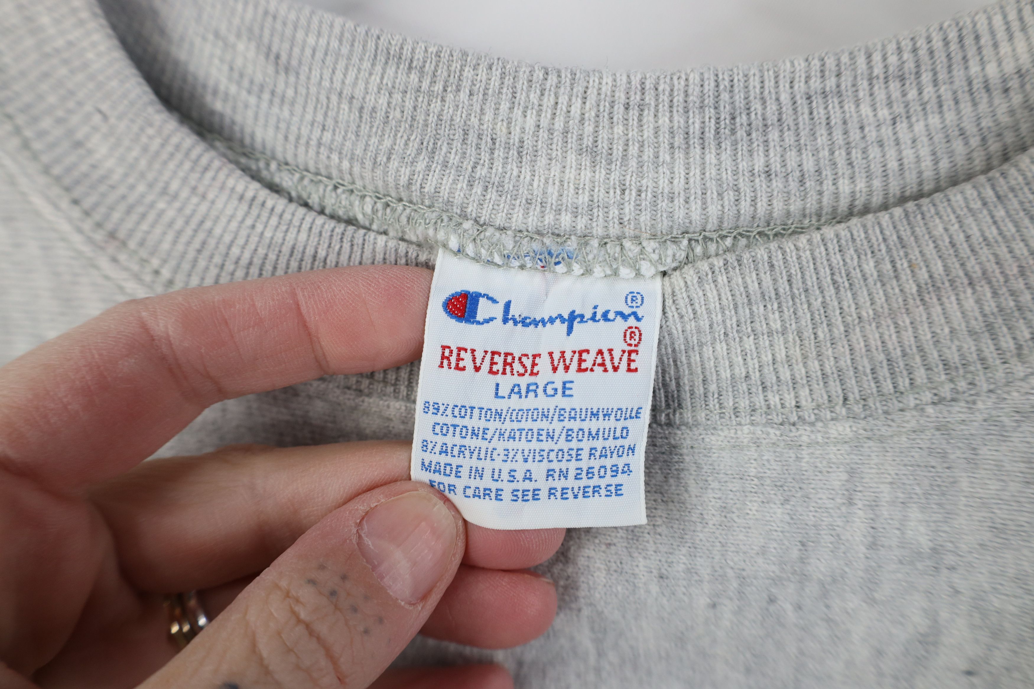 Champion Vintage 90s Champion Reverse Weave Crewneck Sweatshirt USA Size US L / EU 52-54 / 3 - 6 Thumbnail