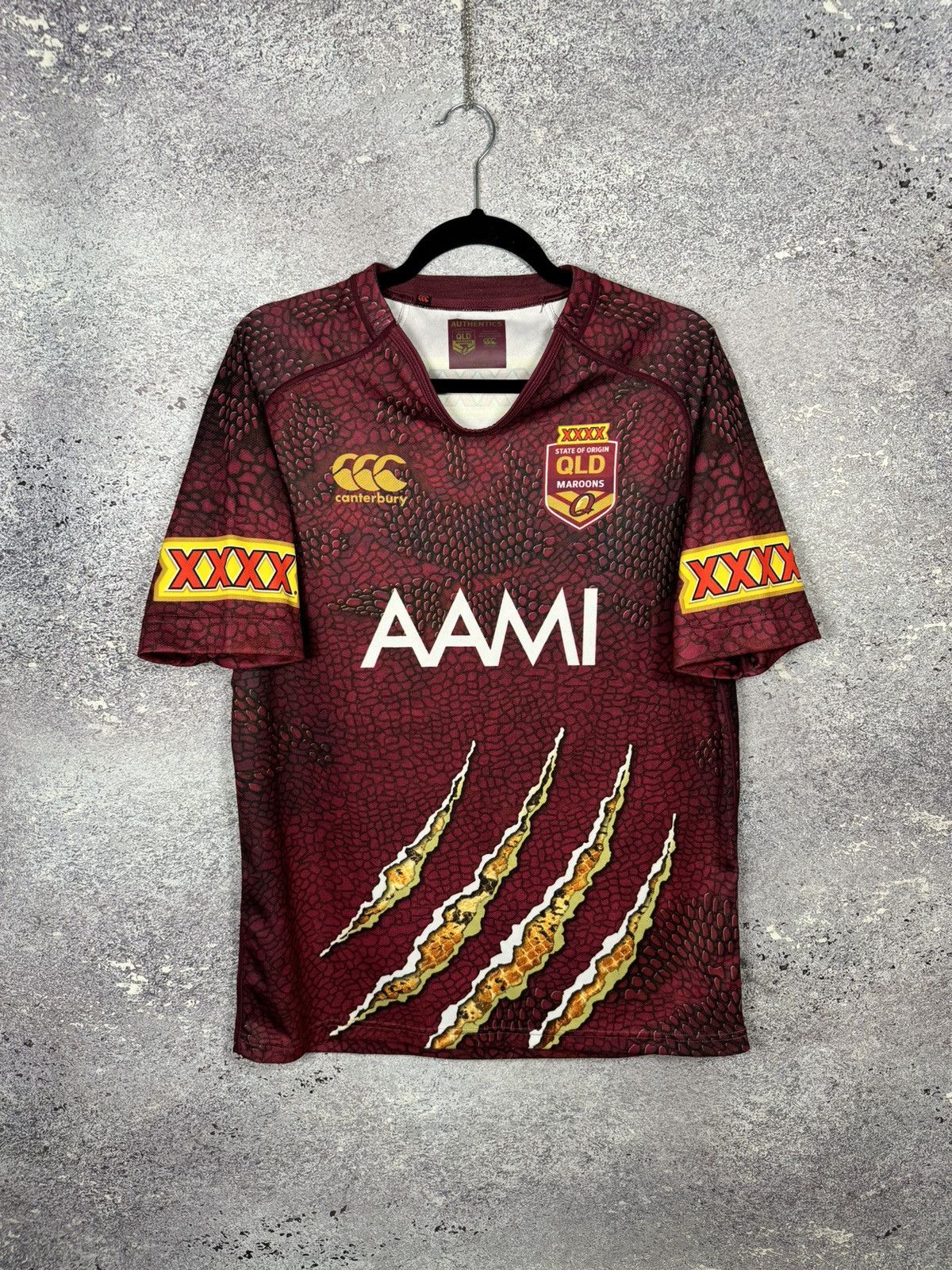 QLD Maroons State of Origin 2009 NRL Canterbury Jersey, image size:1200x1600