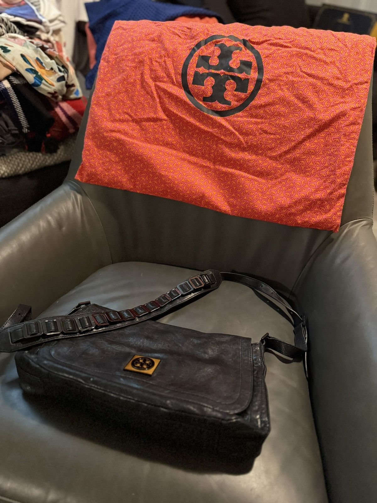 Tory Burch Tory Burch Black Leather Crossbody Bag Size ONE SIZE - 2 Thumbnail