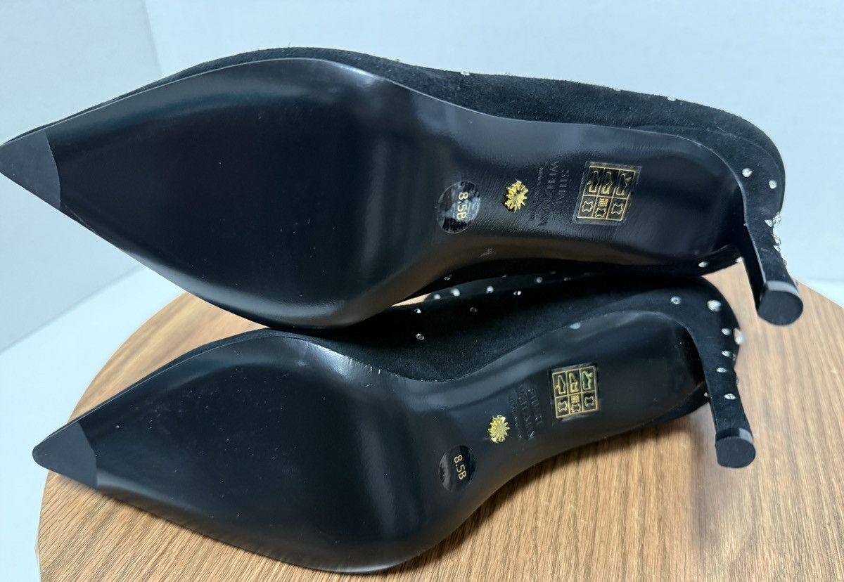 Stuart Weitzman Stuart Weitzman Cosmic 100 Black Suede Stretch Bootie Size US 8.5 / IT 38.5 - 7 Thumbnail