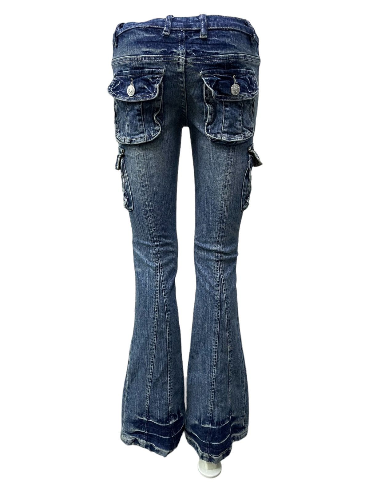 Hysteric Glamour AFT Japan Asymmetrical Cargo Flared Jeans Size 27" / US 4 / IT 40 - 4 Thumbnail