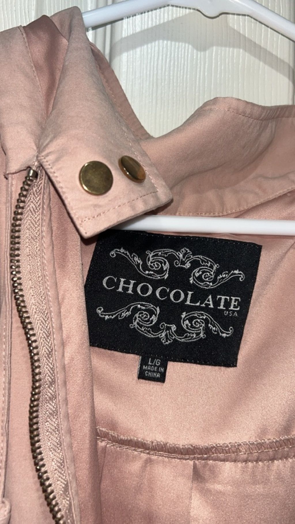 Other Women's CHOCOLATE USA Pink suede like Utility Jacket L Size L / US 10 / IT 46 - 4 Thumbnail
