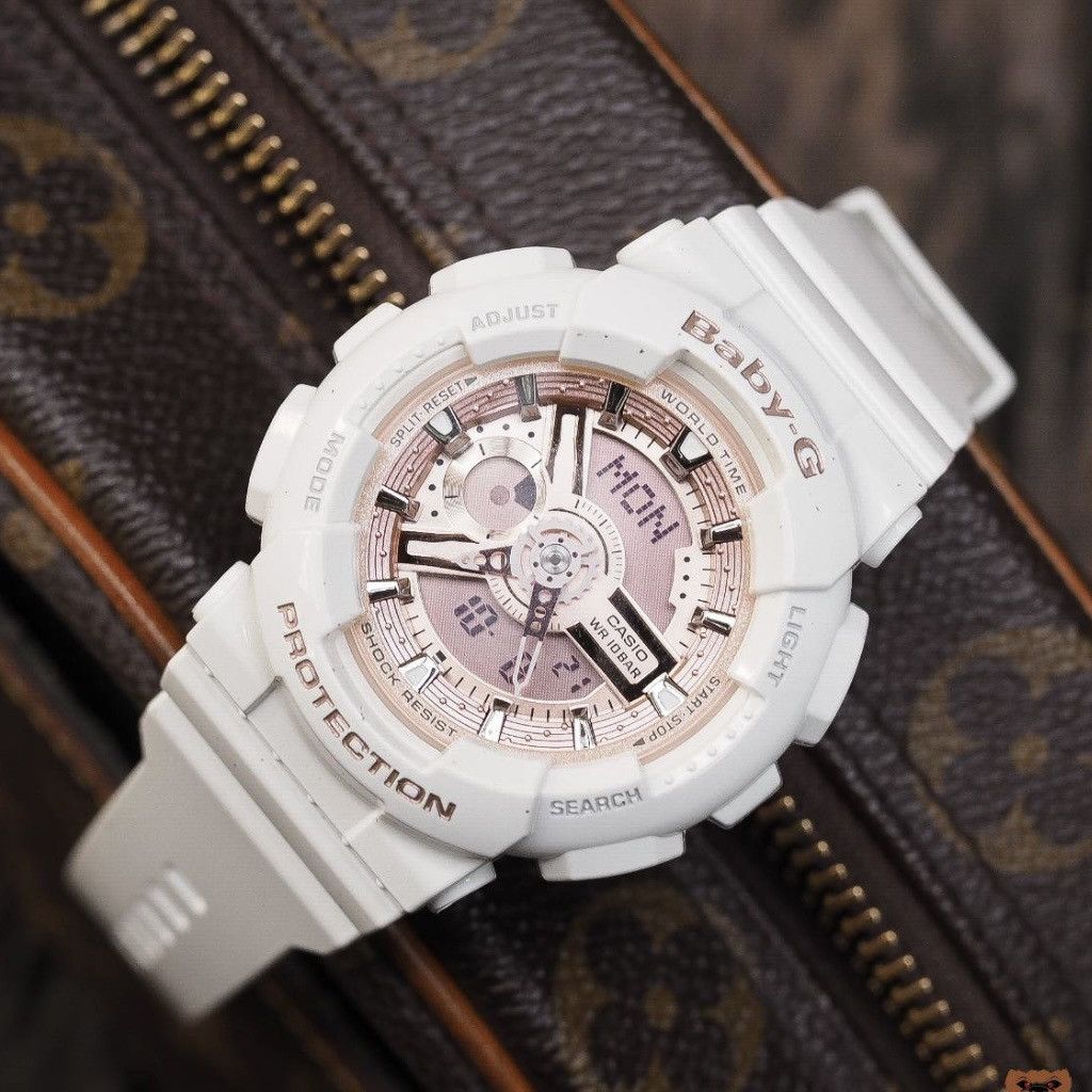 Casio Casio Baby-G BA-110 White/Pink/Gold Size ONE SIZE - 16 Thumbnail