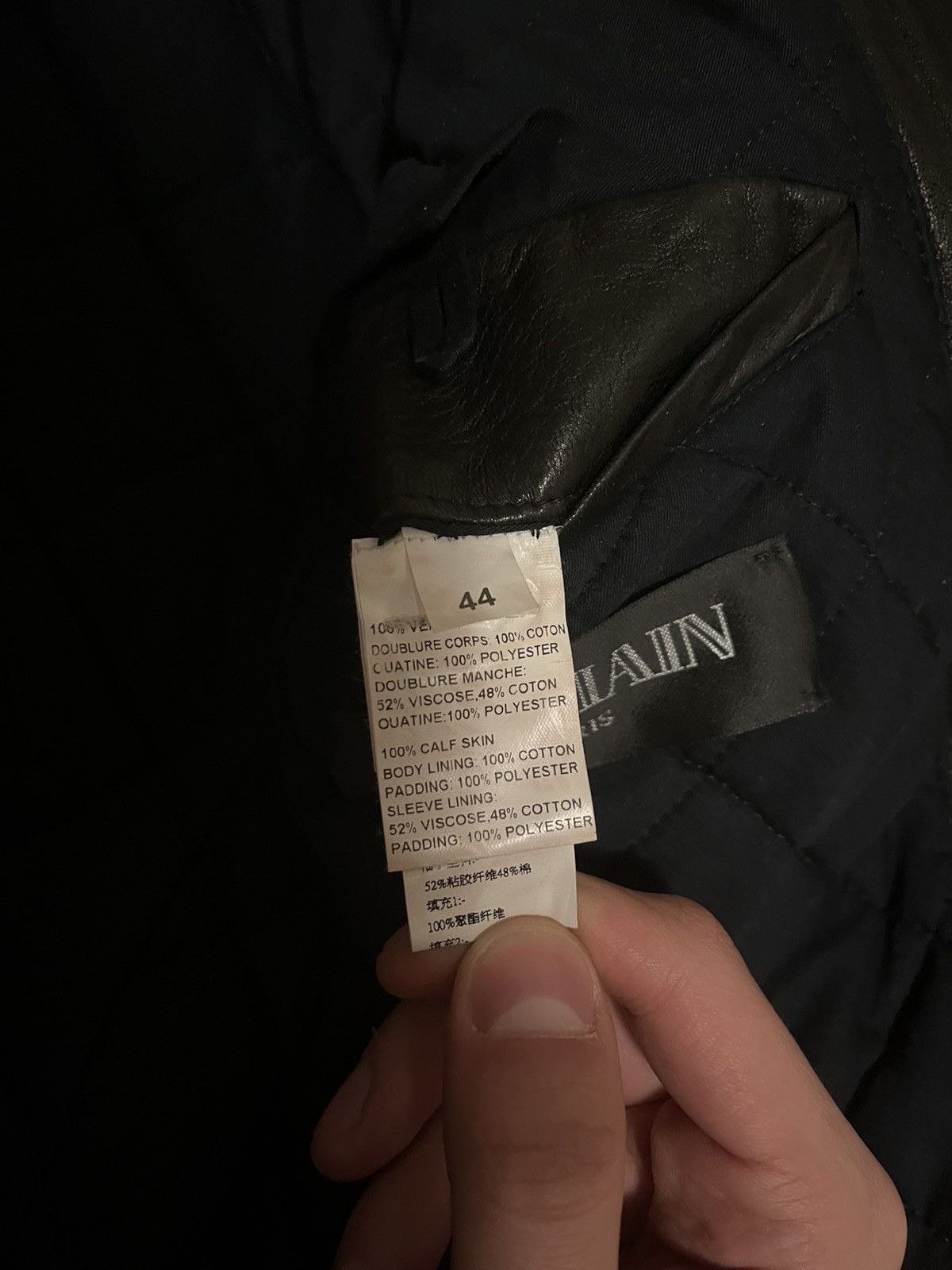 Balmain BALMAIN AW 2012 "MIDNIGHT BLUE" CALF SKIN/HAIR JACKET Size US S / EU 44-46 / 1 - 12 Thumbnail
