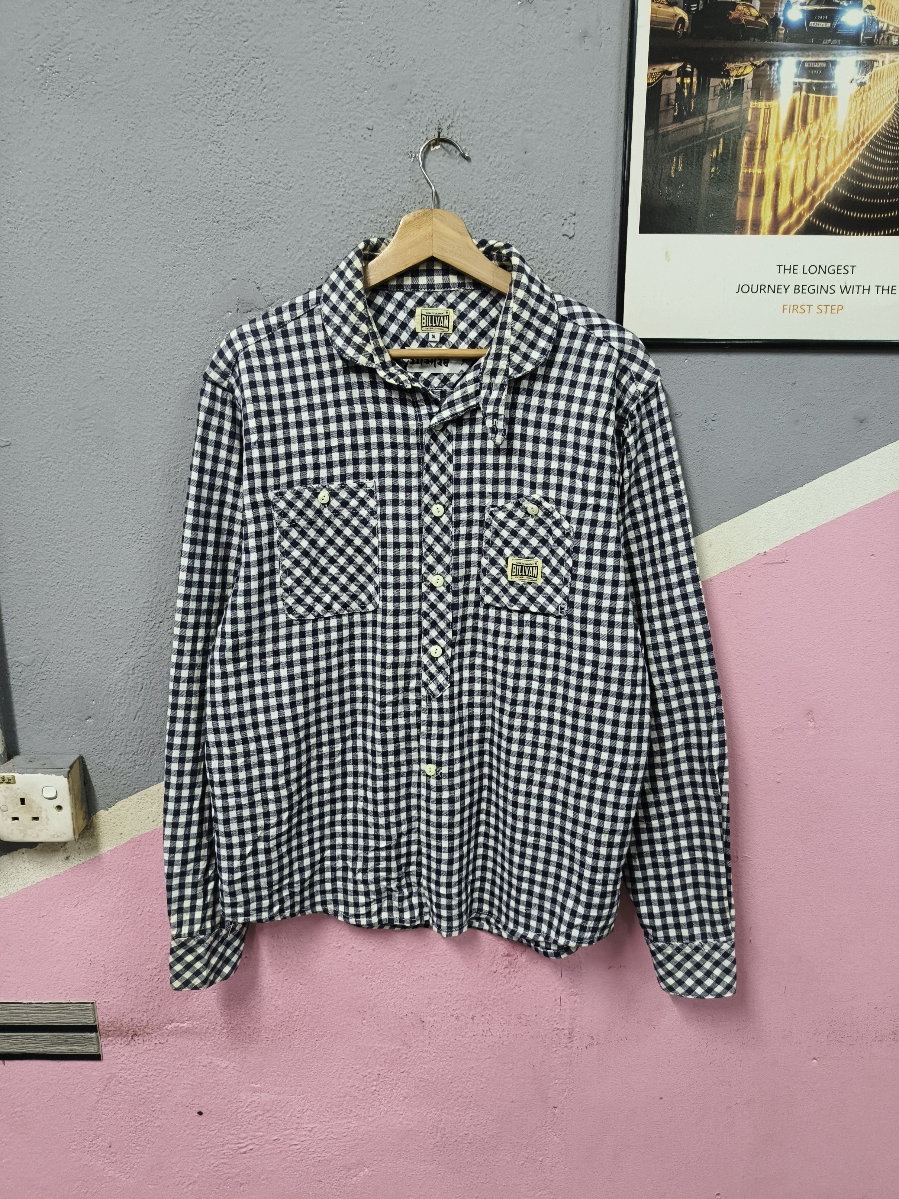 Japanese Brand Billvan rubbber soul plaid shirt button up Size US M / EU 48-50 / 2 - 1 Thumbnail