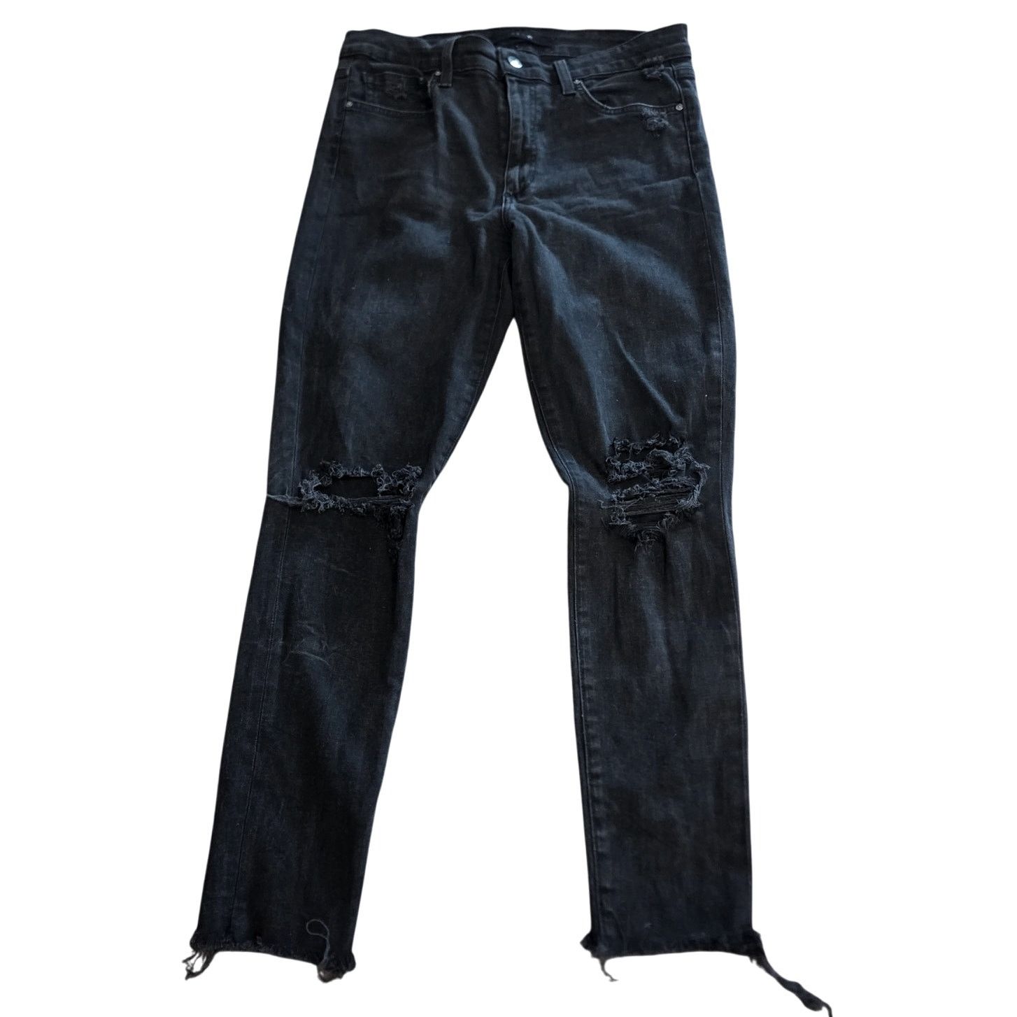 Joe's JOE's Jeans High Rise Skinny Ankle Black - Size 30 Size 30" / US 8 / IT 44 - 3 Thumbnail