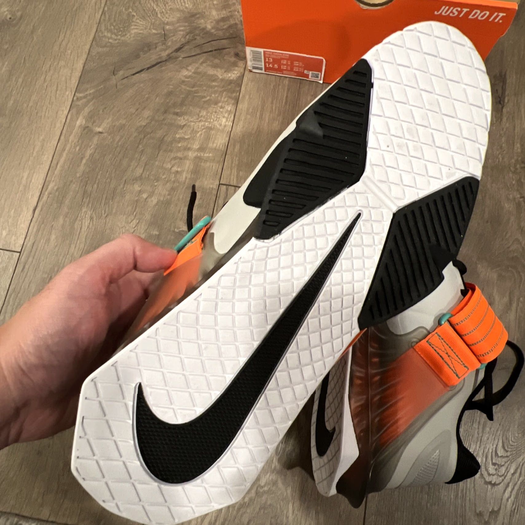 Nike Nike Savaleos Sneaker CV5708-083 Gray Emerald Men’s 13 US Size 13 Nike Savaleos 2019 Shoes Mens Gray Emerald Black Orange 2019 2022 Mens Size US 13 / EU 46 - 7 Thumbnail