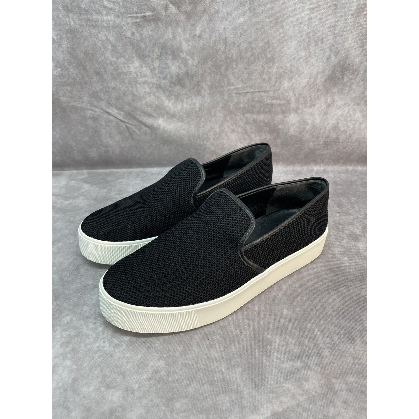 Vince Vince Perforated Slip-On Sneakers Loafers Black Womens SZ 11 Size US 9.5 / IT 39.5 - 3 Thumbnail