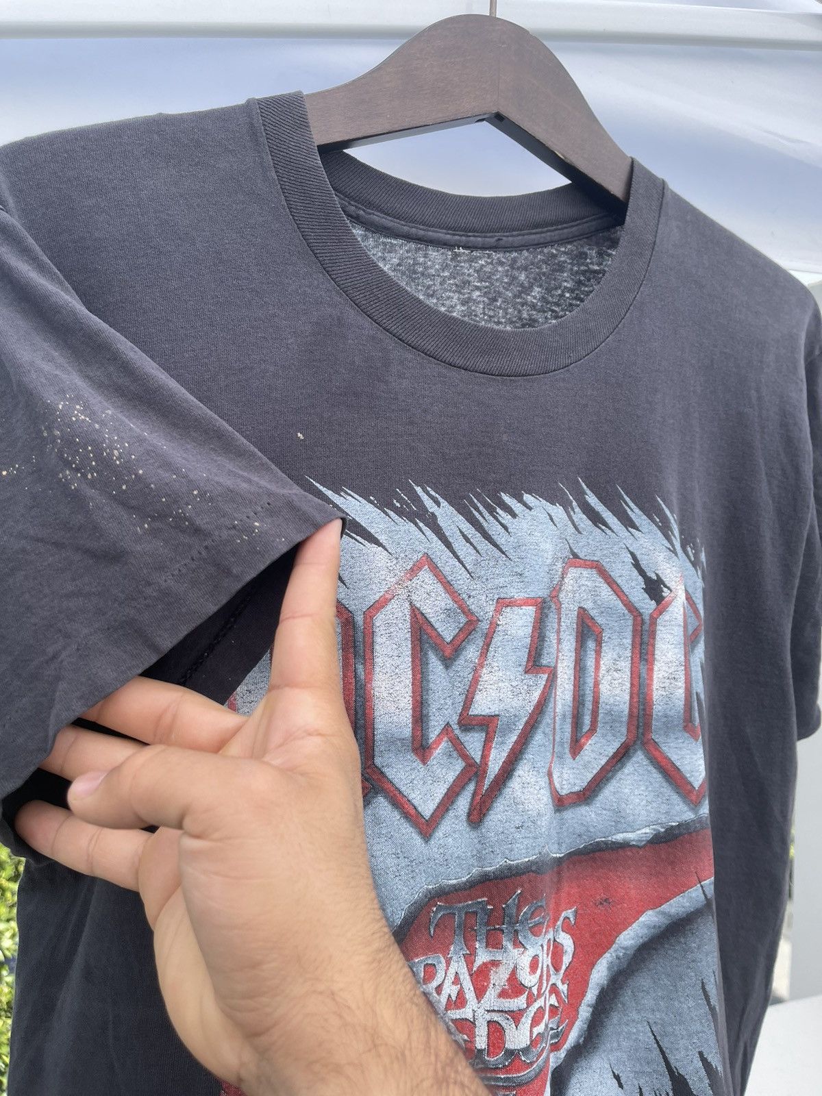Band Tees Vintage 1990 Faded ACDC Band Tee Size US L / EU 52-54 / 3 - 5 Thumbnail
