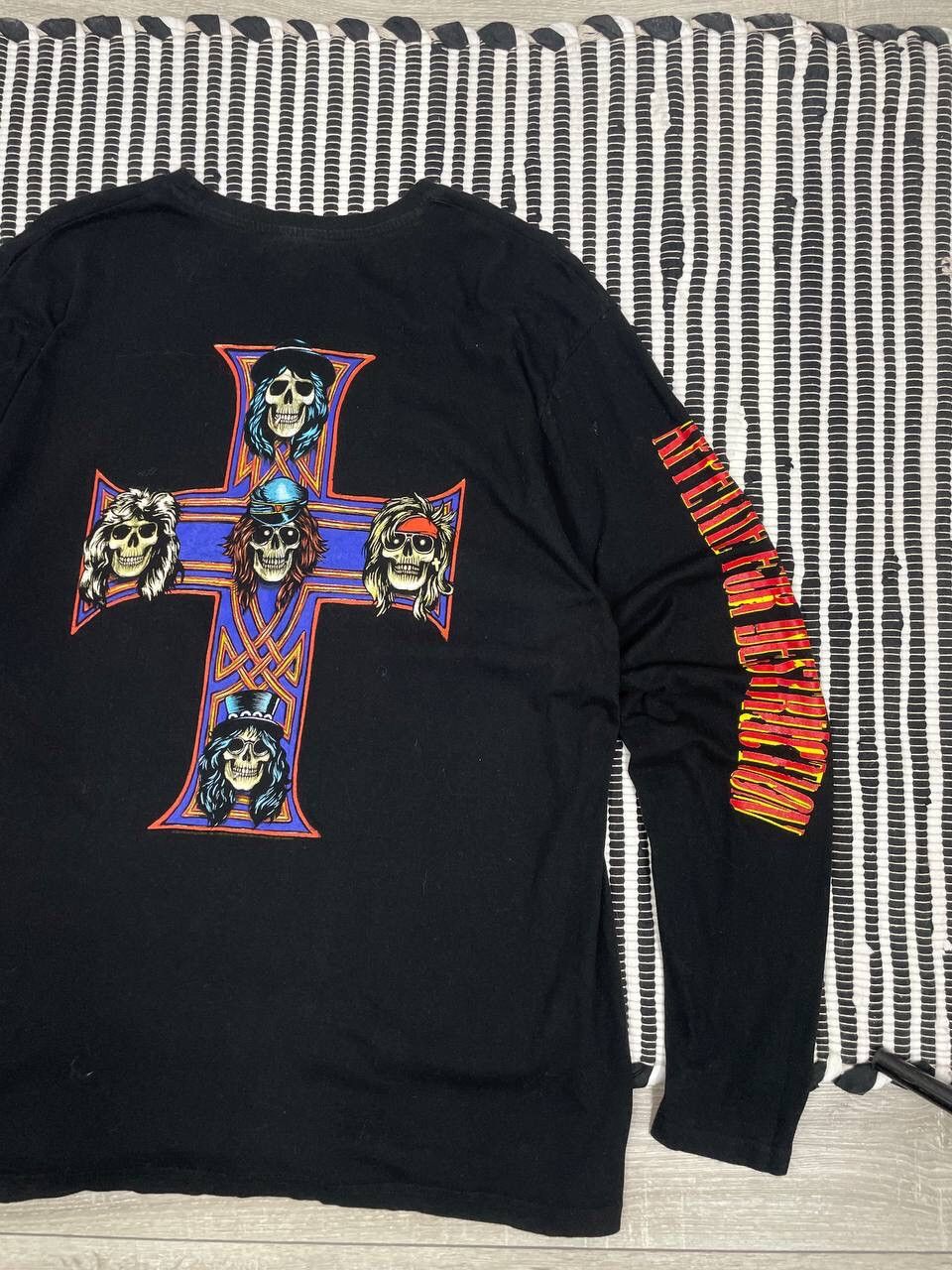 Band Tees Vintage Guns N Roses Big Logo Long Sleeve Shirt Y2K Size US L / EU 52-54 / 3 - 3 Thumbnail