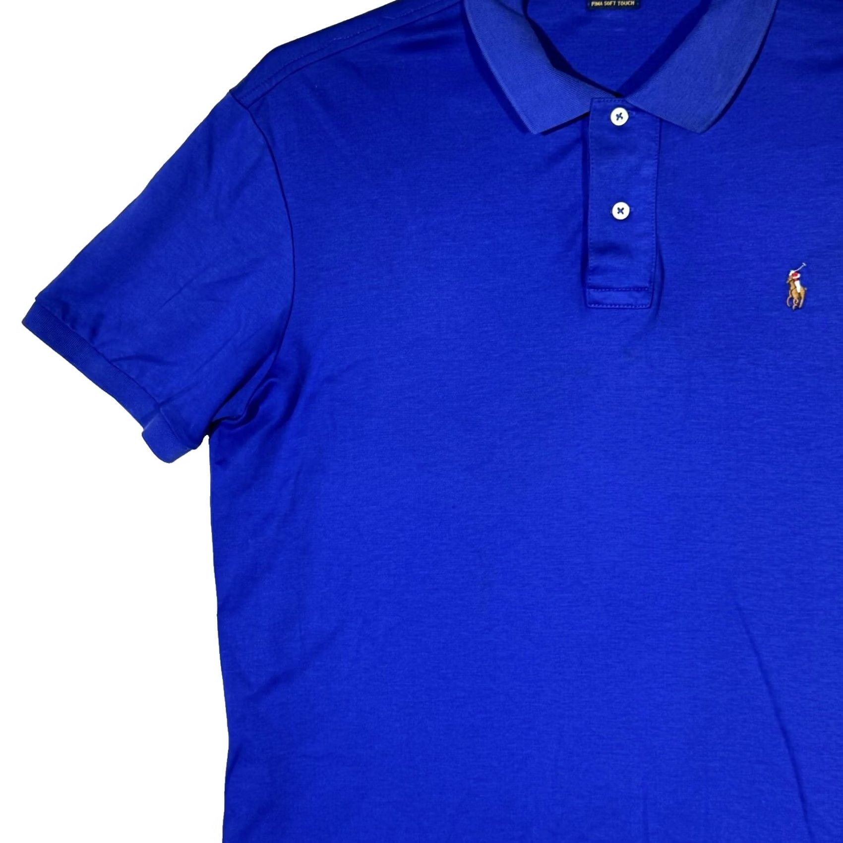 Polo Ralph Lauren Polo Ralph Lauren Shirt Men XL Blue 100 Percent Cotton Soft Touch Short Sleeve Size US XL / EU 56 / 4 - 3 Thumbnail