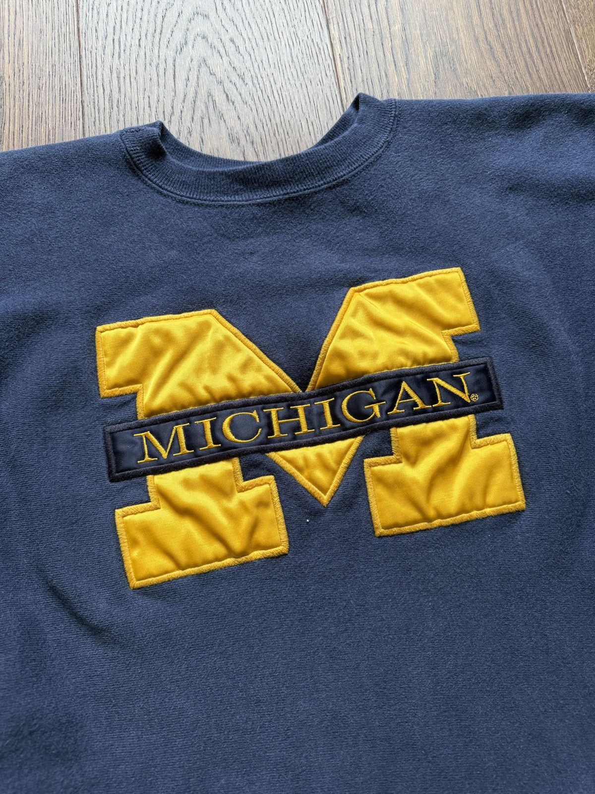 Vintage Vintage 90s University of Michigan Champion Reverse Weave Size US XXL / EU 58 / 5 - 3 Thumbnail