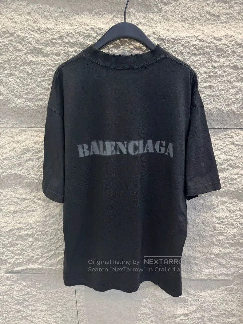 Balenciaga Balenciaga SS24 Logo Print Short Sleeve T. Size US M / EU 48-50 / 2 - 2 Thumbnail