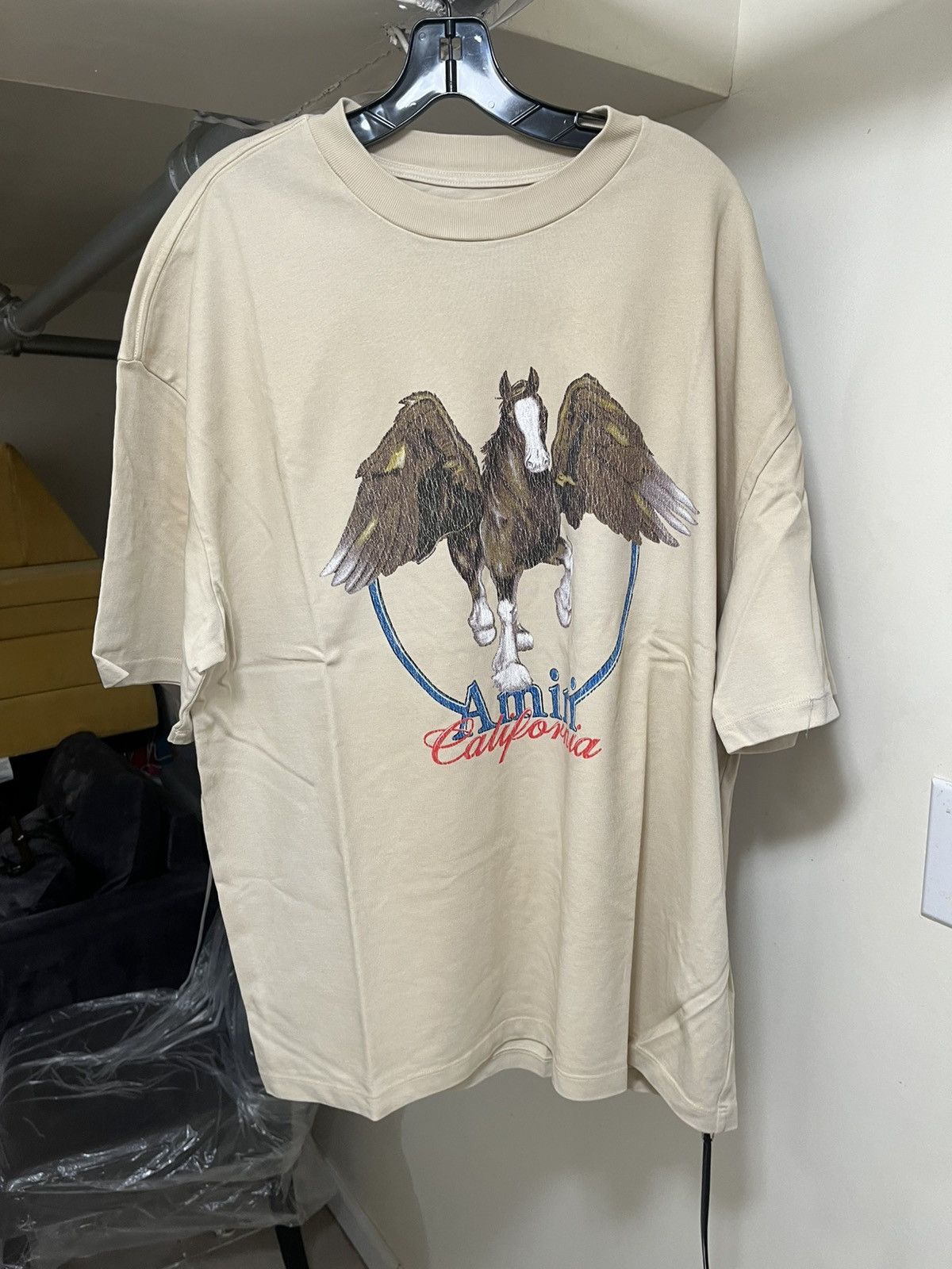 Amiri Amiri Clydesdale Vintage Pegasus T-Shirt Sz XL Size US XL / EU 56 / 4 - 1 Thumbnail