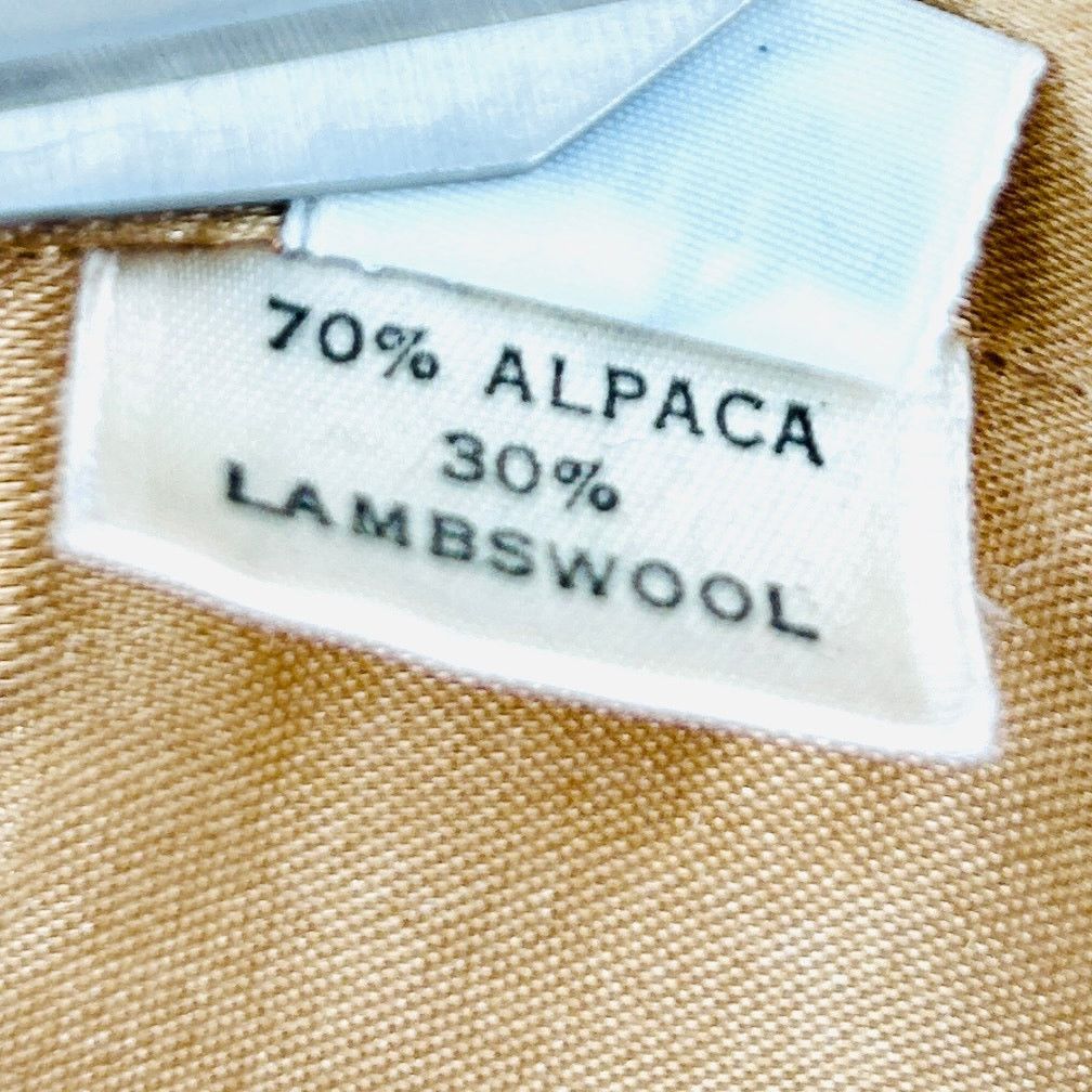 Vintage Vintage 1950s Royal Alpaca Camel Oversized Shawl Collar Coat Size M / US 6-8 / IT 42-44 - 8 Thumbnail