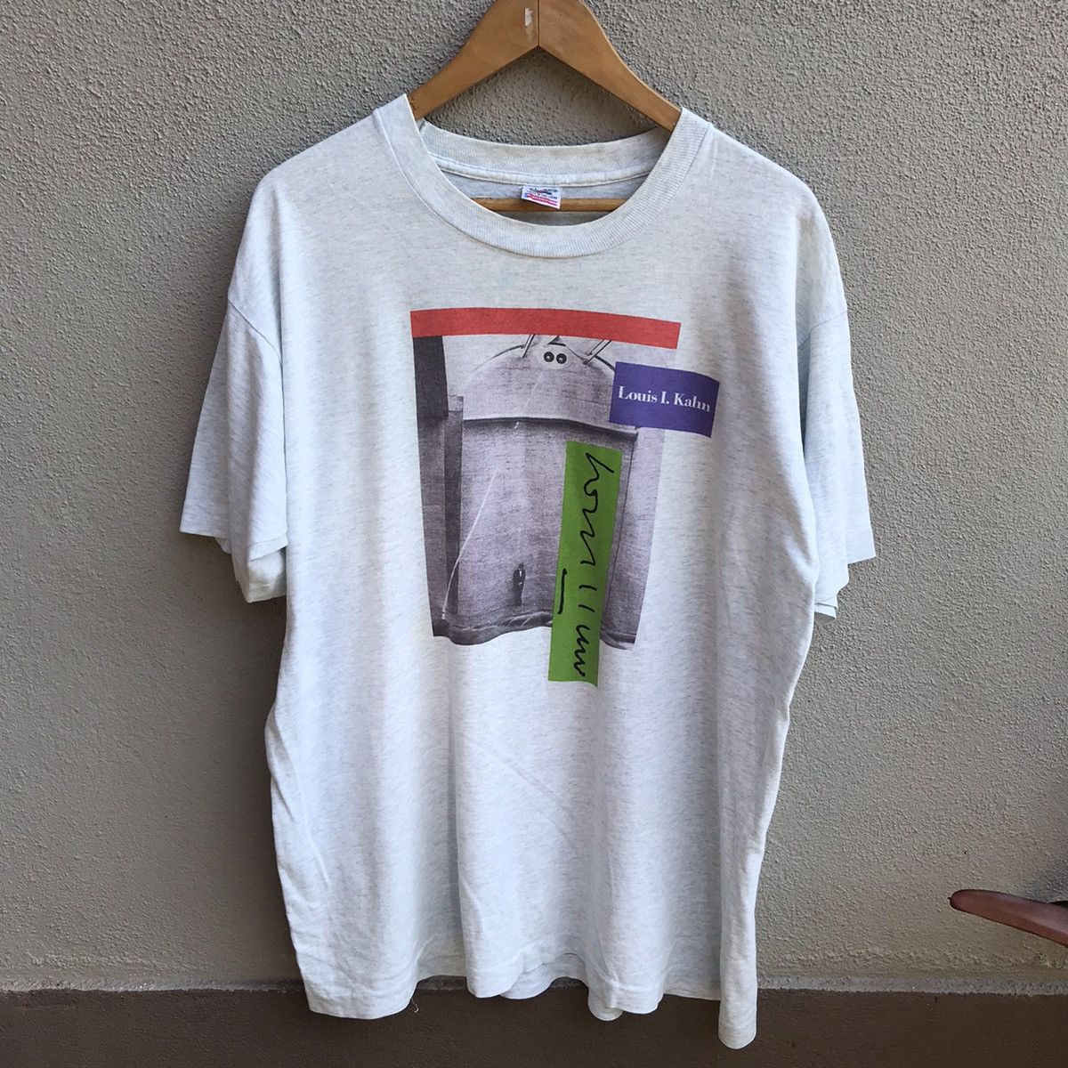 Arts & Science Vintage 90s LOUIS I KAHN art museum tee Size US XL / EU 56 / 4 - 1 Thumbnail
