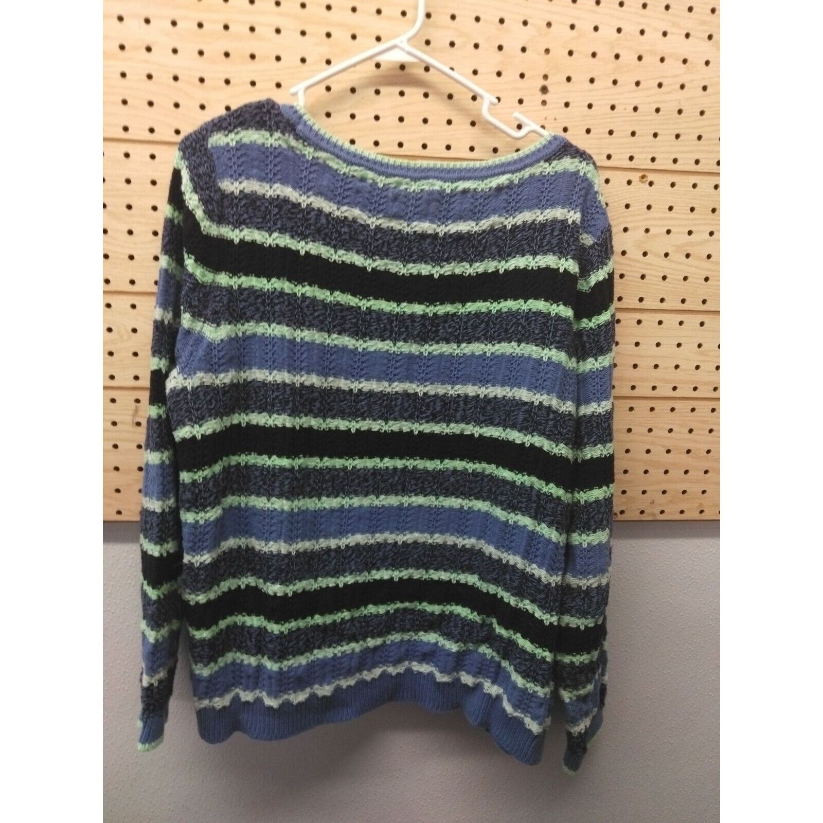 Other Talbots blue and green striped sweater Size XL 100 Cotton Size XL / US 12-14 / IT 48-50 - 6 Thumbnail