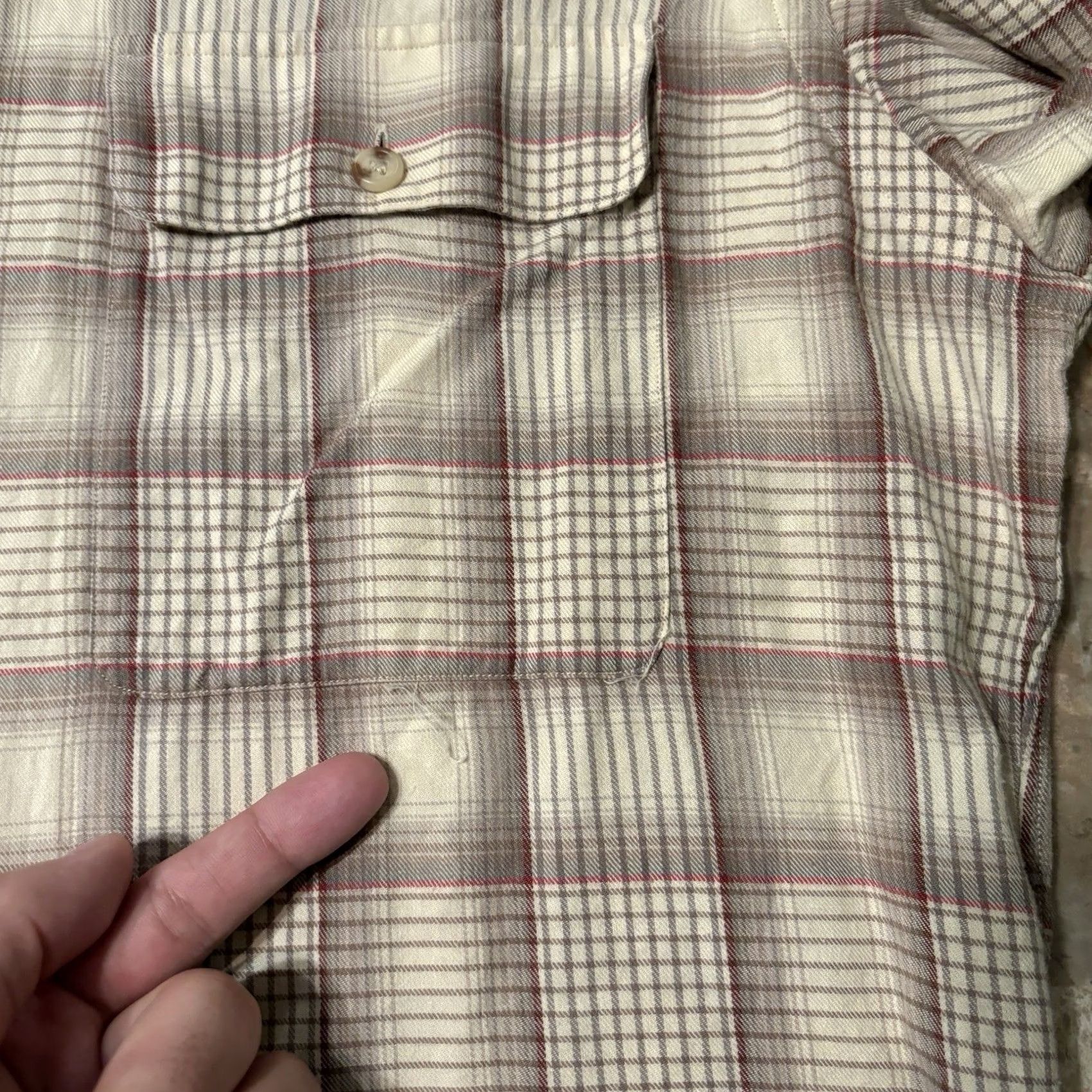 Polo Ralph Lauren VINTAGE Polo Ralph Lauren Shirt Mens Small Beige Tan Plaid Wool Blend Long Sleeve 90s Size US S / EU 44-46 / 1 - 3 Thumbnail