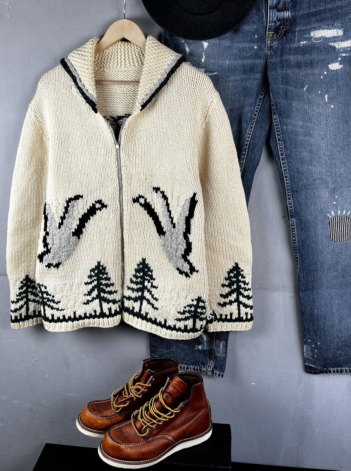 Vintage Western sweater vintage 90s usa cowboy Size US L / EU 52-54 / 3 - 1 Thumbnail