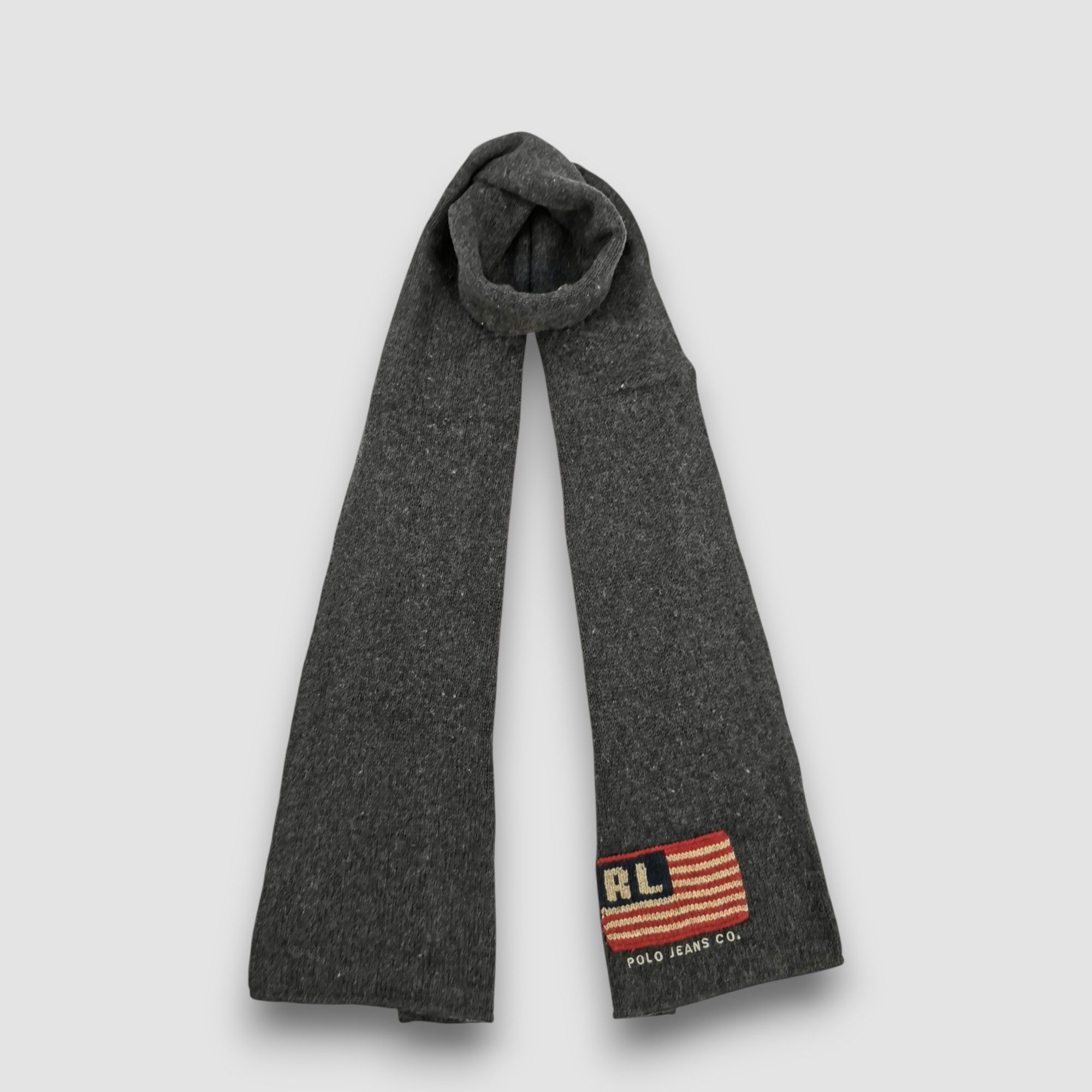 Polo Ralph Lauren Vintage Polo Ralph Lauren Scarf Wool Ribbed Knit Scarves Size ONE SIZE - 4 Thumbnail