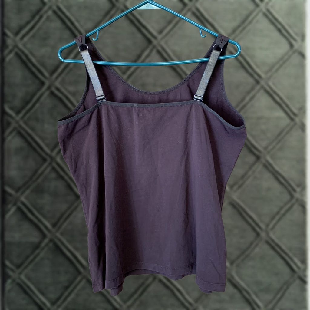 Coldwater Creek Coldwater Creek Tank Top Women L Brown Adjustable Strap Stretch Cotton Knit Regular Size L / US 10 / IT 46 - 1 Thumbnail