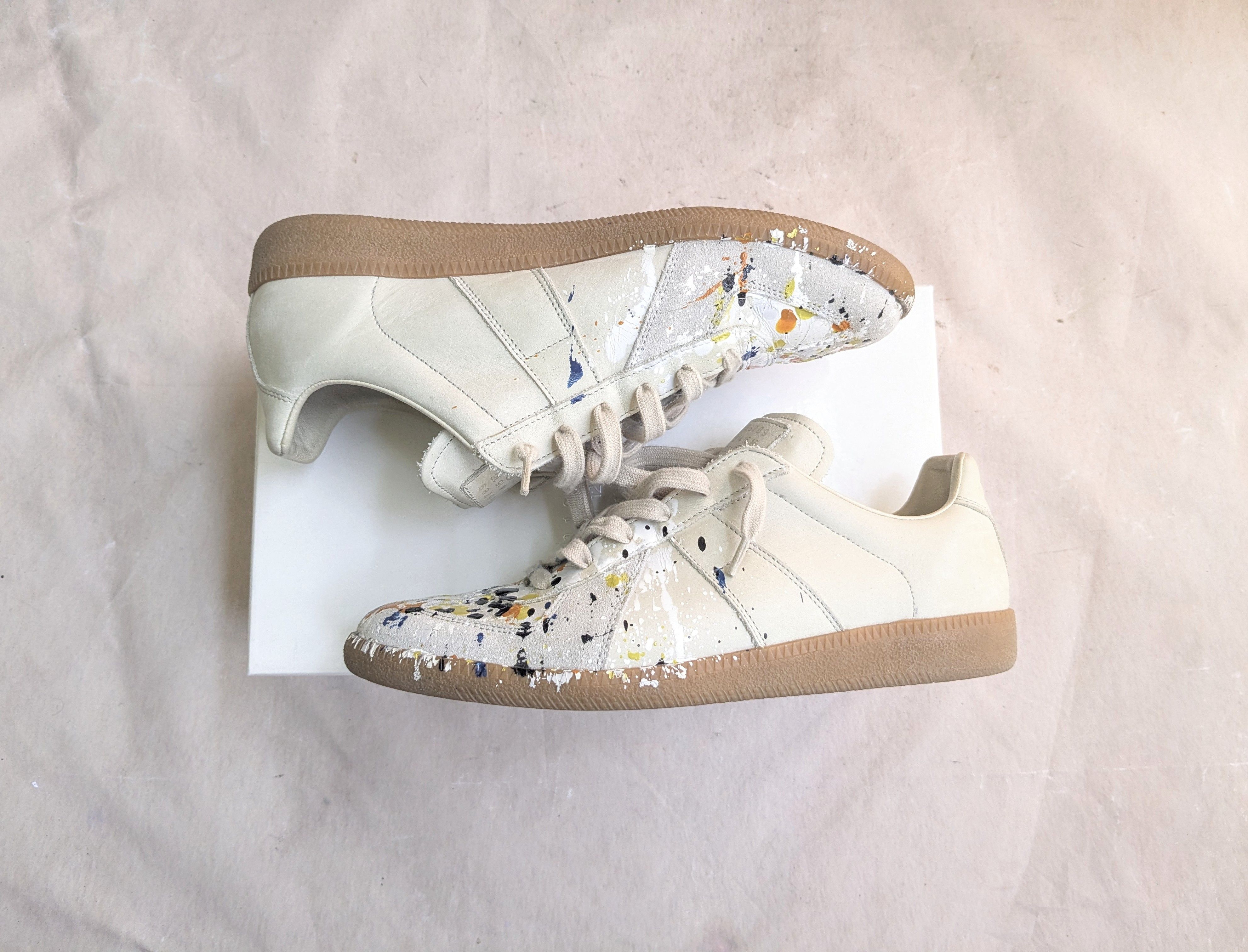 ★人気★【MAISON MARGIELA】Painted drop Sneakers Maison Margiela Paint Drop Sneakers 40.5 250-255 76910849 | eBay