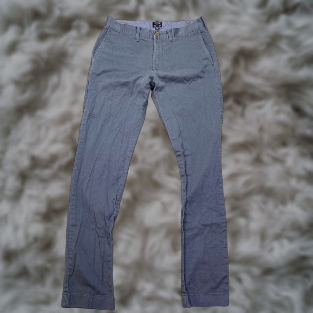 J.Crew J. Crew Chino Pants Blue Slim Fit Mens 29x32 Flex Driggs Casual Business Pockets Button Fly Size US 29 - 1 Thumbnail