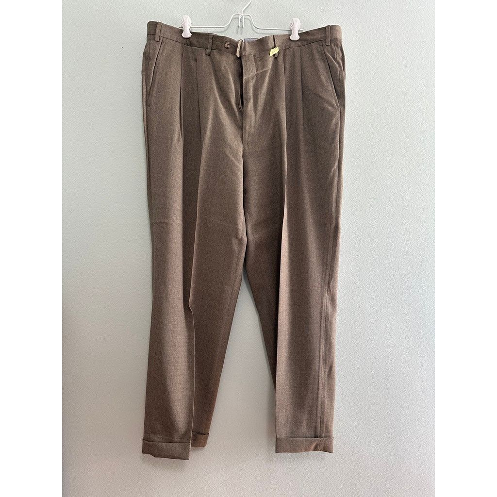 Luciano Barbera Luciano Barbera green brown dress pants size 40 Size US 40 / EU 56 - 2 Thumbnail