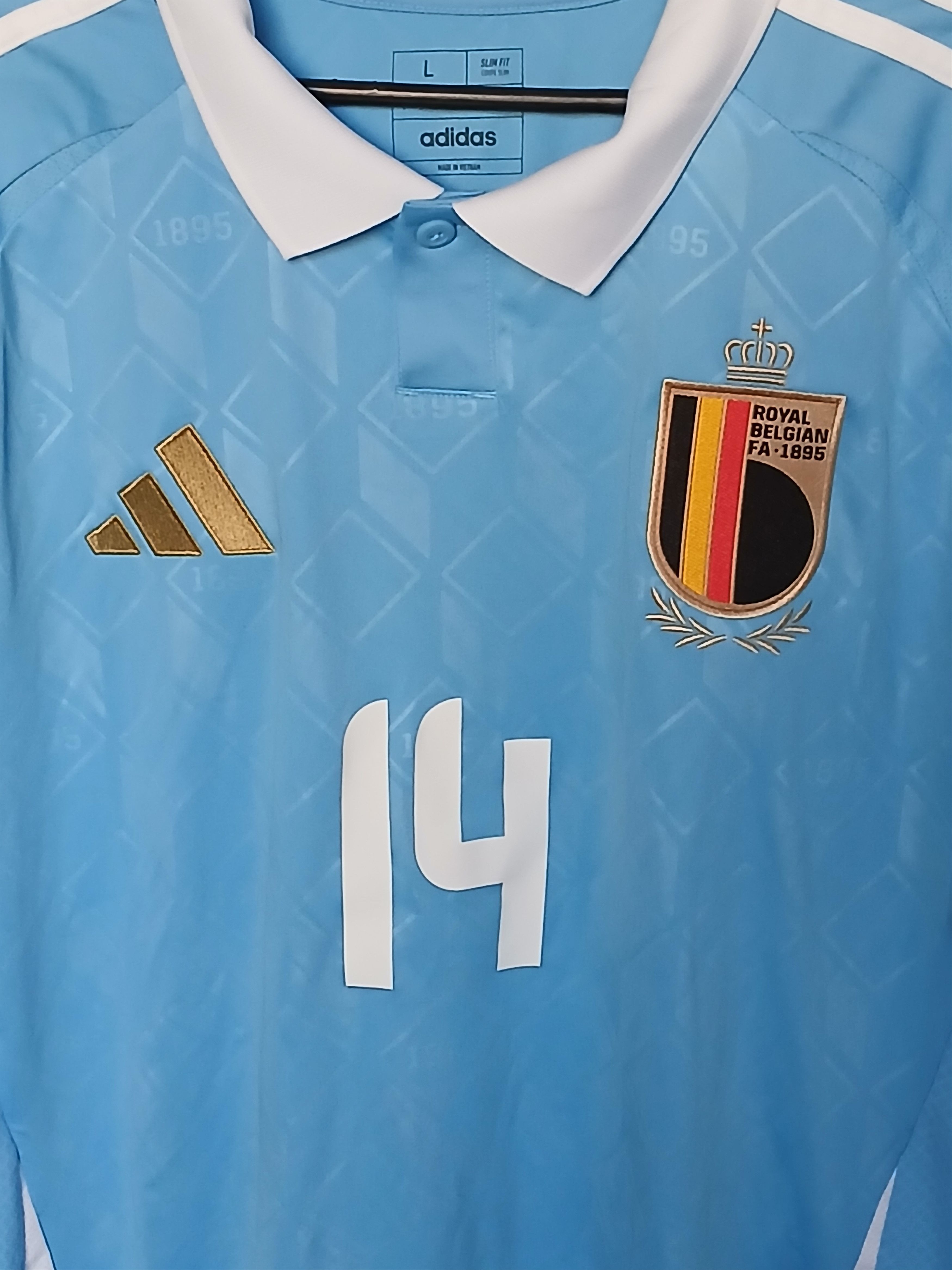 Adidas Belgium National Football Team Mertens Jersey T-Shirt Size US L / EU 52-54 / 3 - 4 Thumbnail