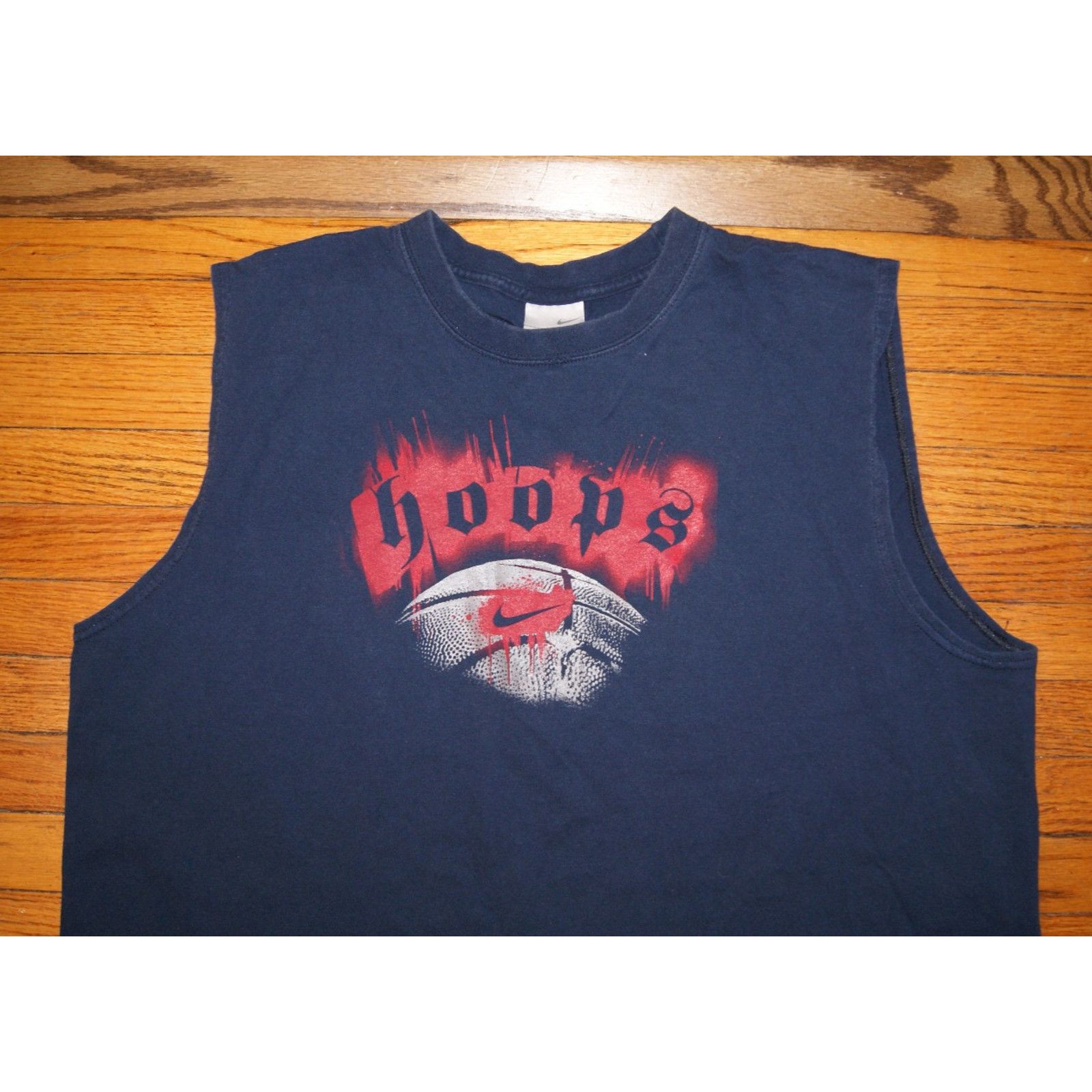 Nike VTG Y2K Nike Basketball Hoops Blue TShirt Sleeveless XL Mens Size US XL / EU 56 / 4 - 1 Thumbnail