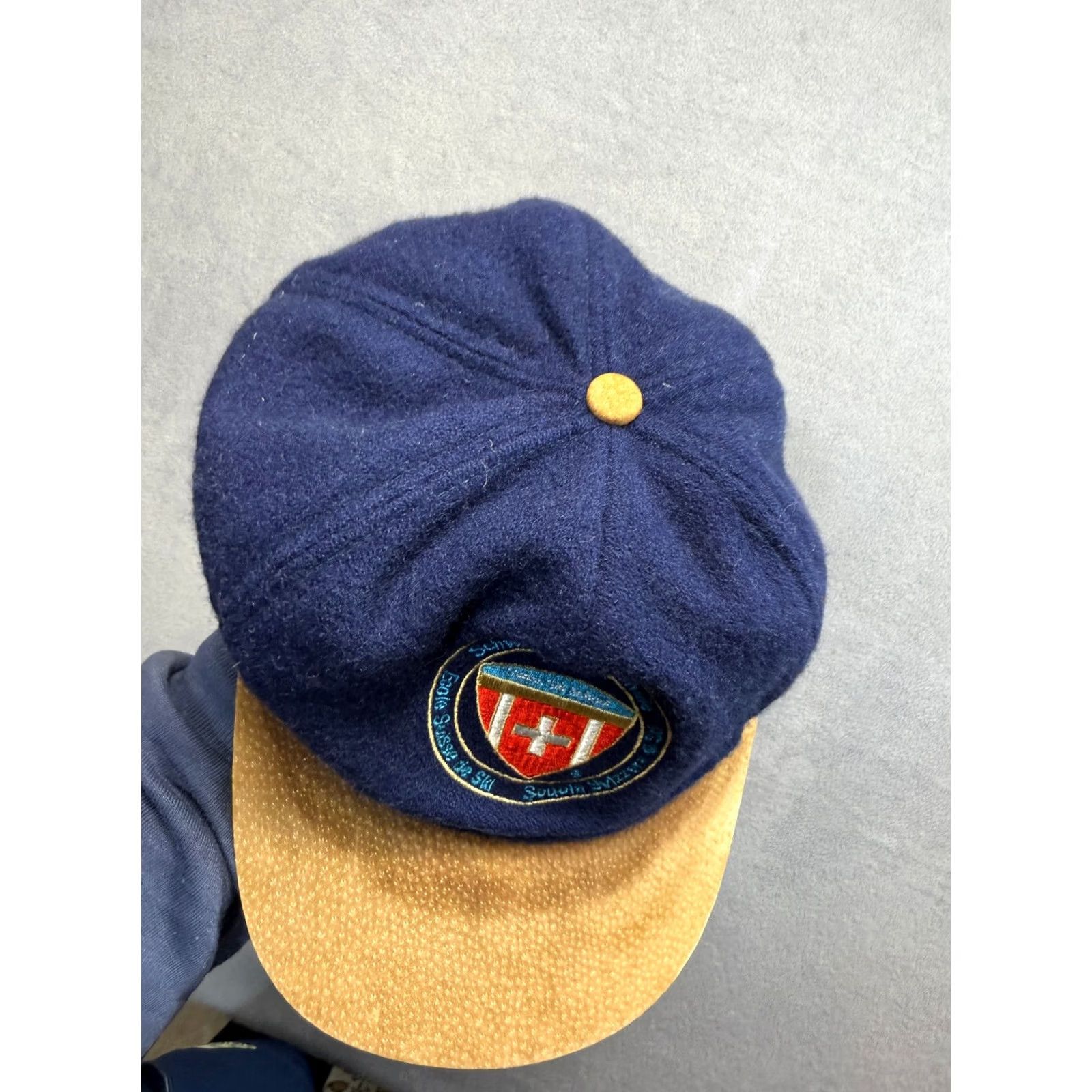 Vintage VINTAGE Trikora Blue Ski Baseball Cap Men One Size Swiss Gold test Trikora Switzerland Golf Cap Size ONE SIZE - 7 Thumbnail