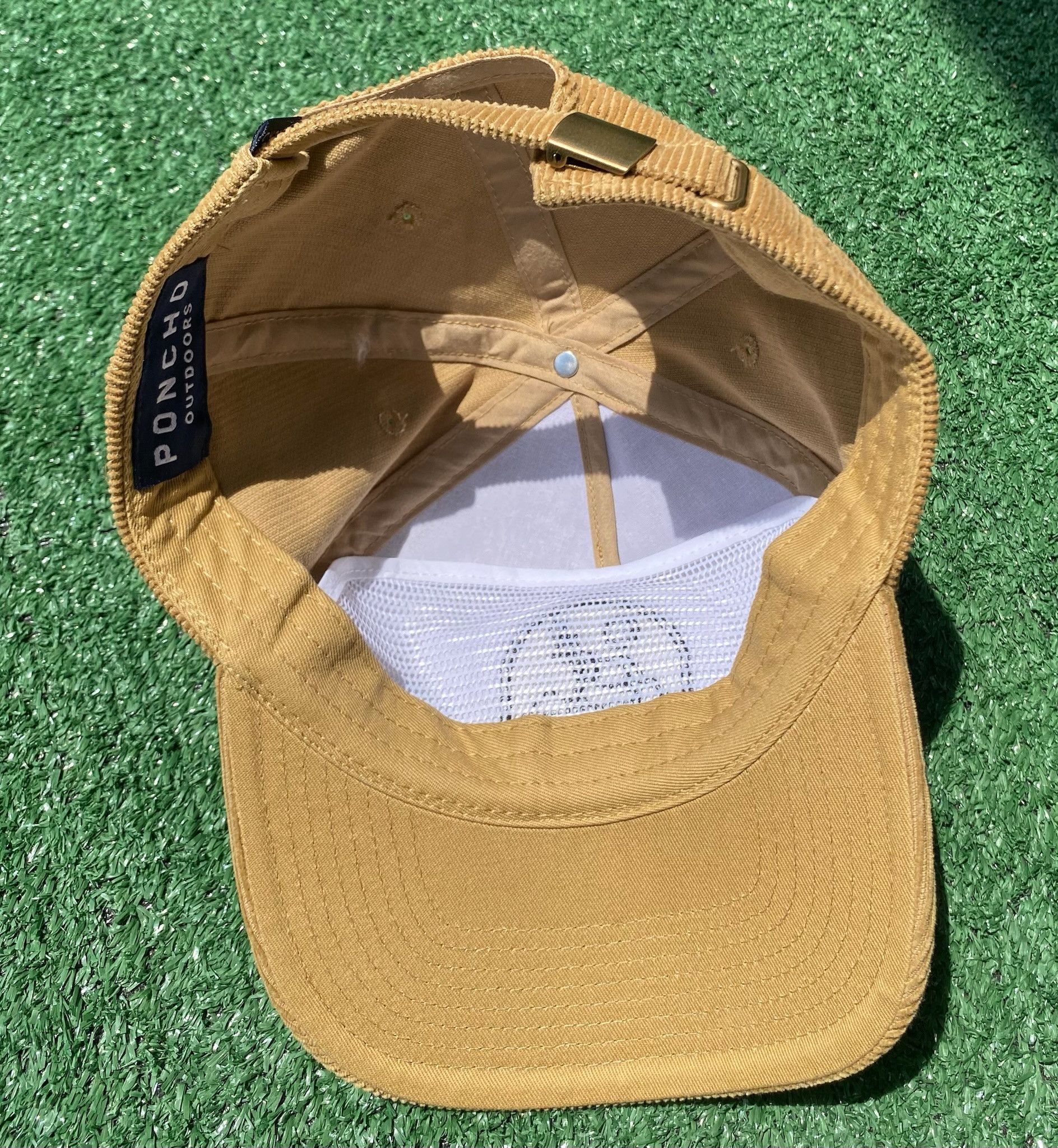 Other Poncho Corduroy Deer Nature Patch Tan Strapback Hat Size ONE SIZE - 6 Thumbnail
