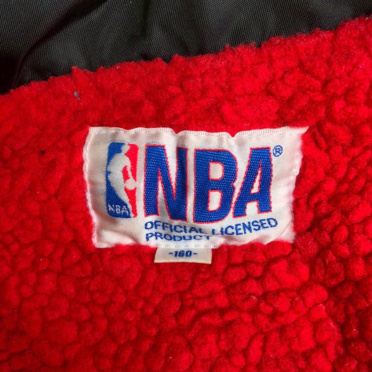 NBA Vintage 90s Chicago Bulls NBA Sherpa Lined Jacket Size US L / EU 52-54 / 3 - 8 Thumbnail