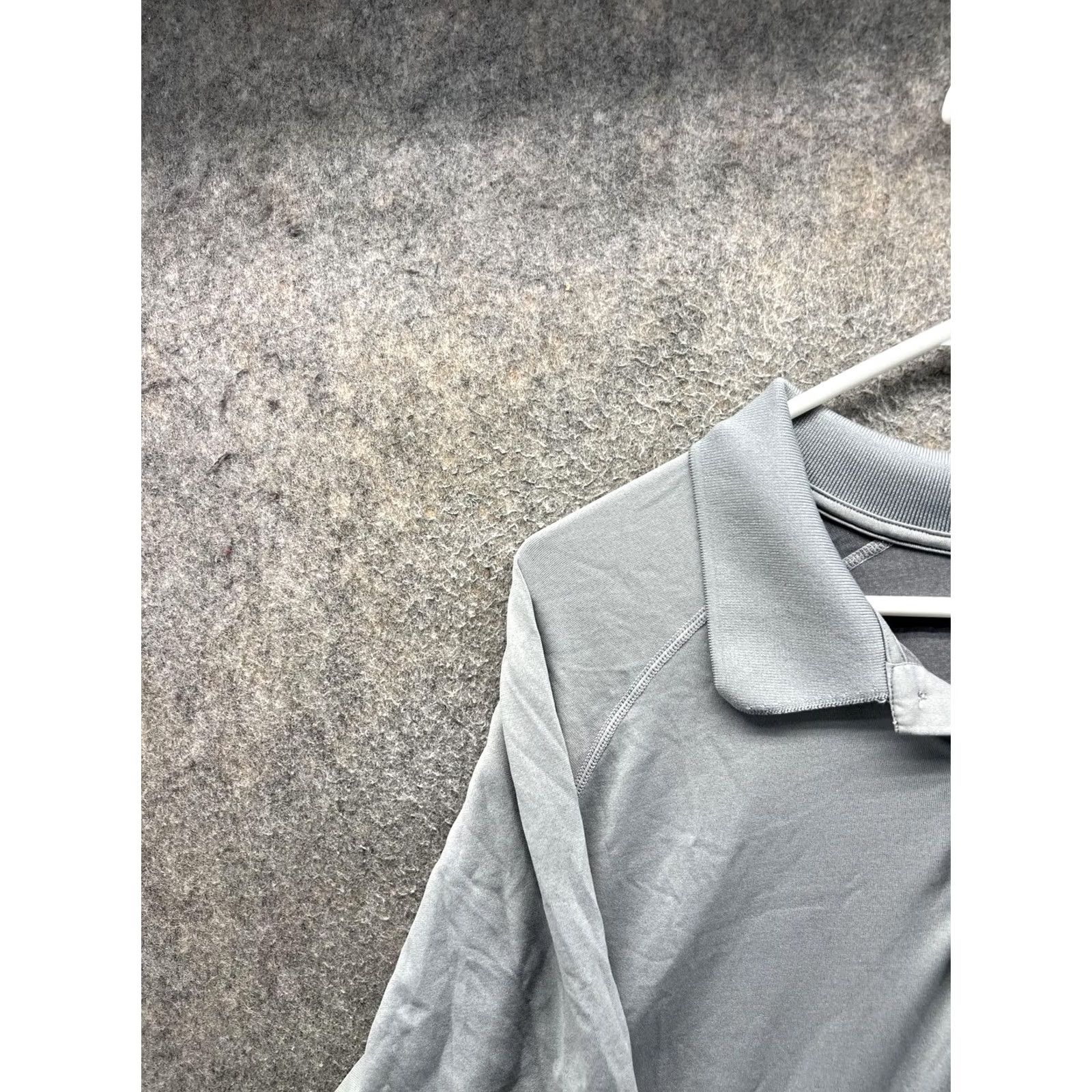 Vintage Fanatics Polo Shirt Mens XL Gray Solid Short Sleeve Lightweight Moisture Wicking Golf Polo Shirt Mens XL Gray Solid Cotton? Nylon-Polyester Knit Size US XL / EU 56 / 4 - 6 Thumbnail