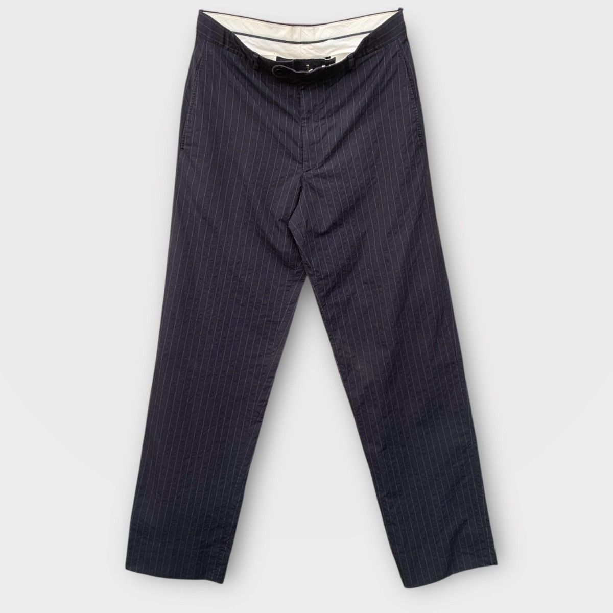 Hermes Vintage Hermes Paris Classic Straight Trousers Stripe Pant Size US 32 / EU 48 - 1 Thumbnail
