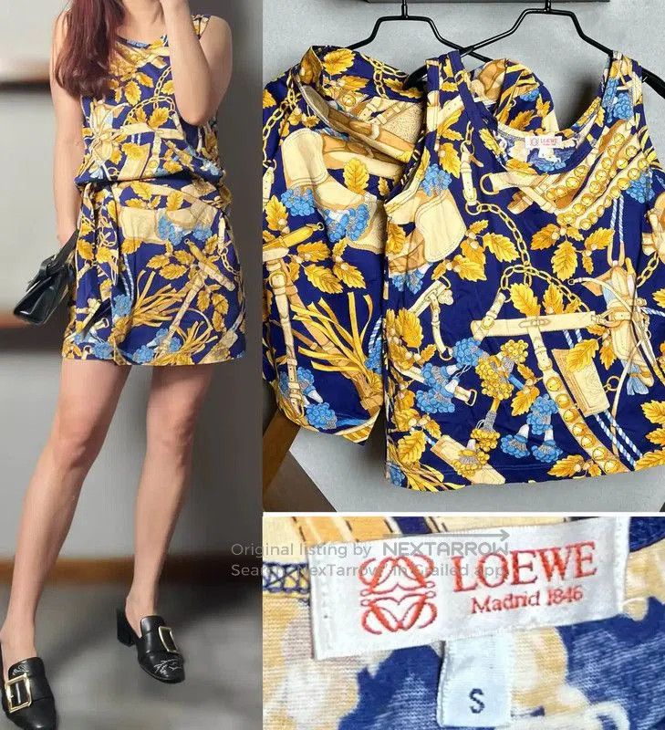 Loewe Colorful Cotton Dress for Women .