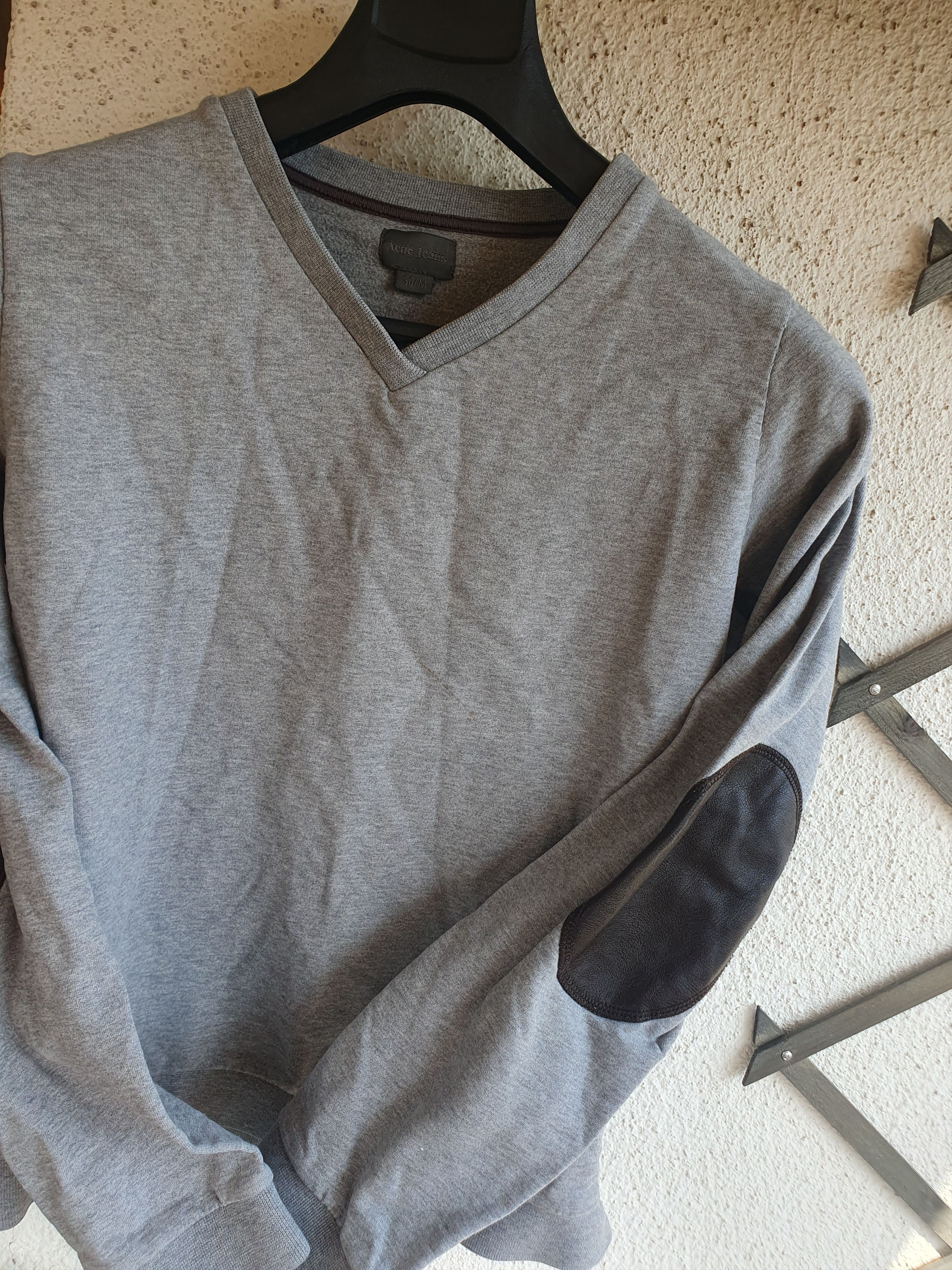 Acne Studios Acne Jeans Elbow Leather Patch Sweatshirt sz S? Size US S / EU 44-46 / 1 - 7 Thumbnail