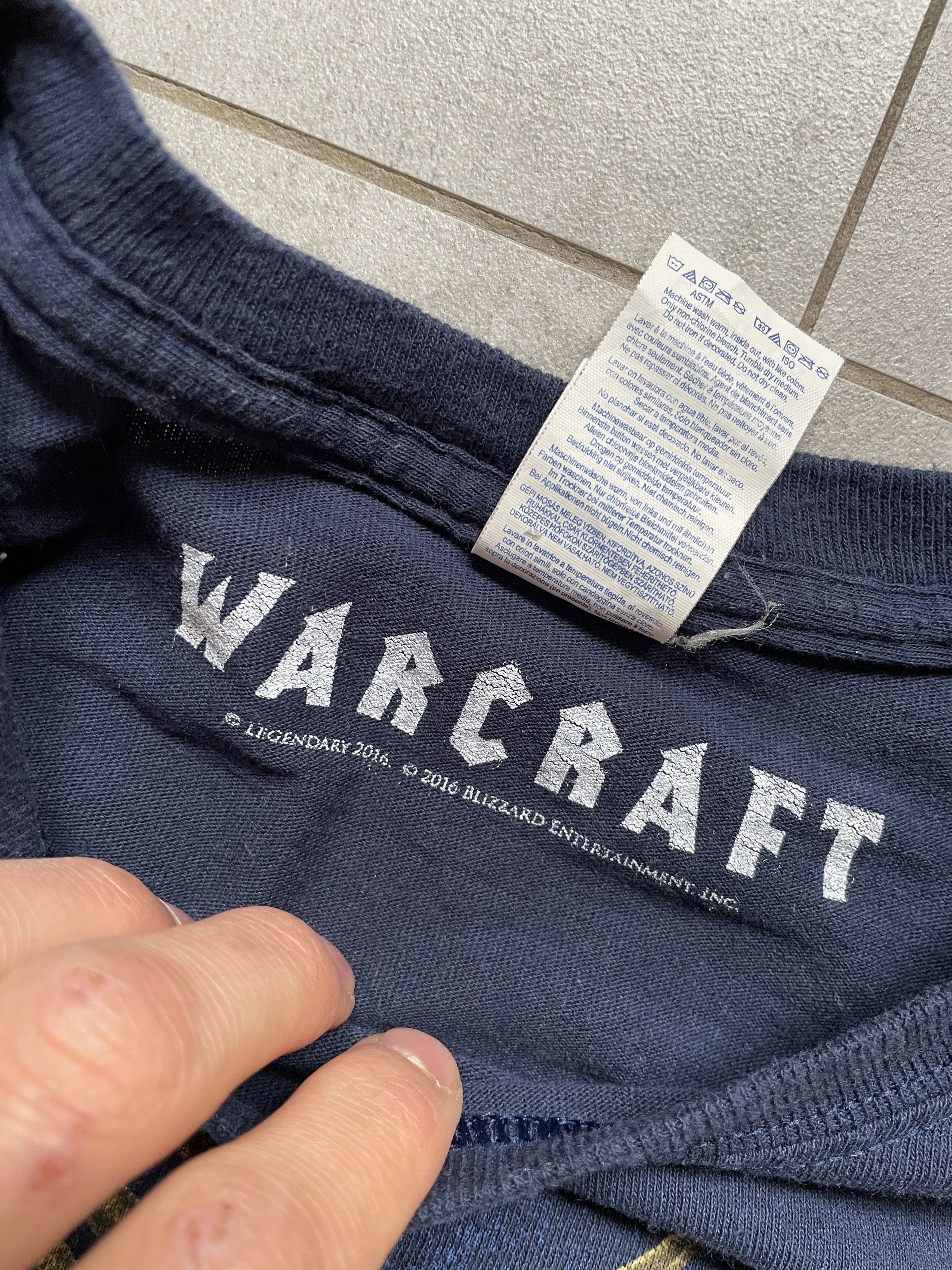 Optic Gaming WORLD OF WARCRAFT WOW BLIZZARD NAVY GAMING TEE Size US L / EU 52-54 / 3 - 2 Thumbnail