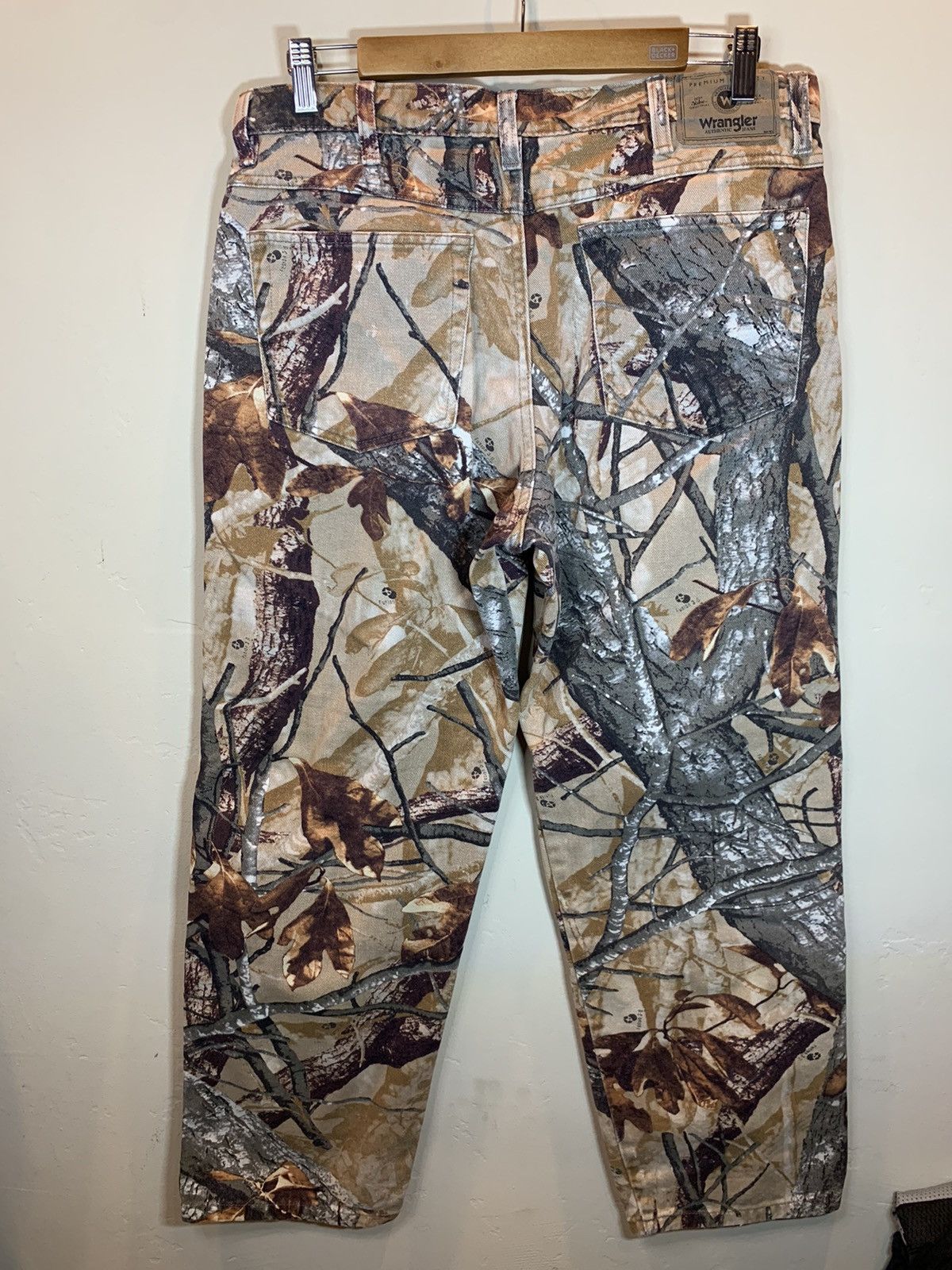 Vintage × Wrangler RARE Vintage Wrangler Camo Double Knee Jeans Camoflage Pants Size US 33 - 2 Thumbnail
