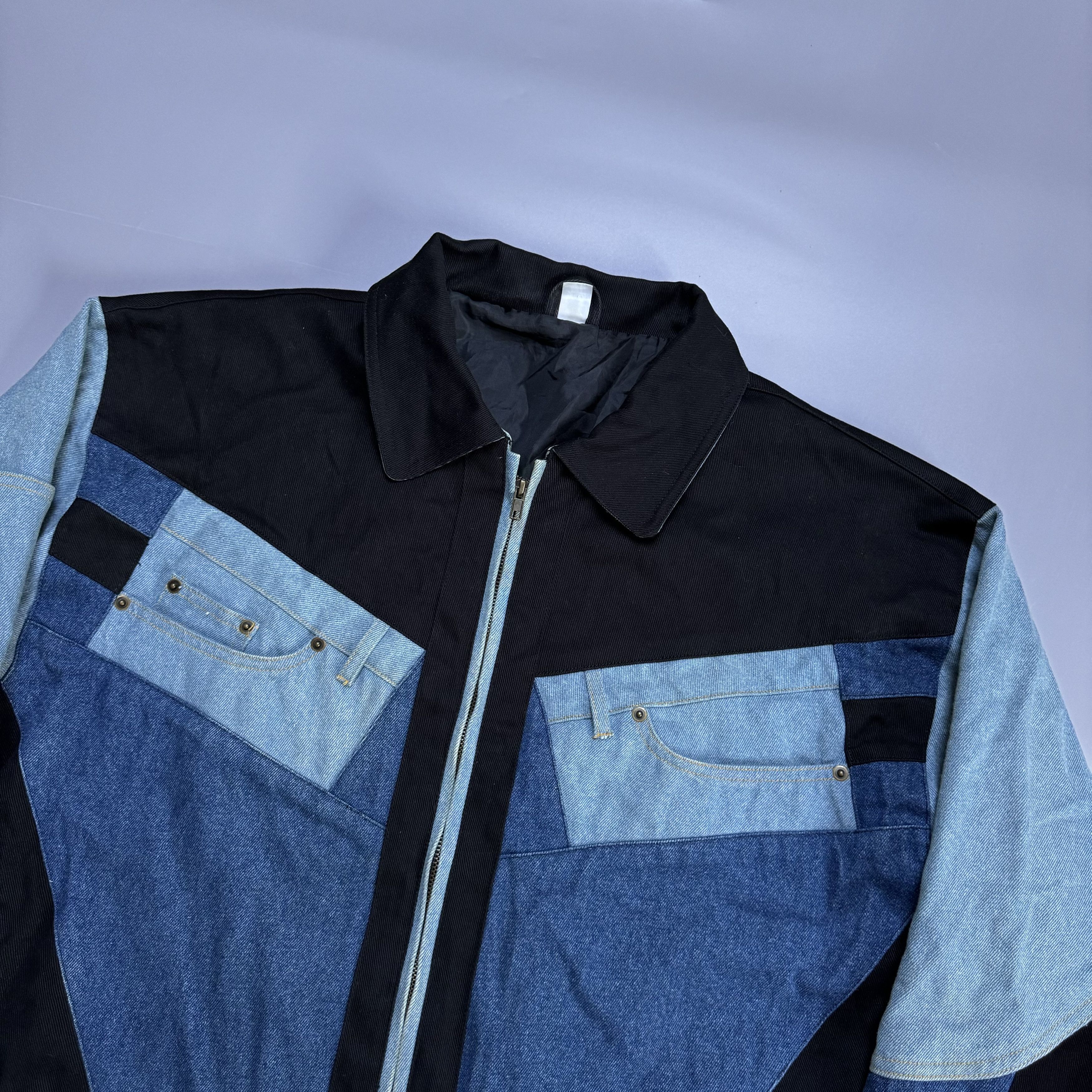 Handmade × Japanese Brand × Vintage VINTAGE 90S REWORKED DENIM JACKET WEST GERMANY RETRO STYLE Size US XL / EU 56 / 4 - 3 Thumbnail