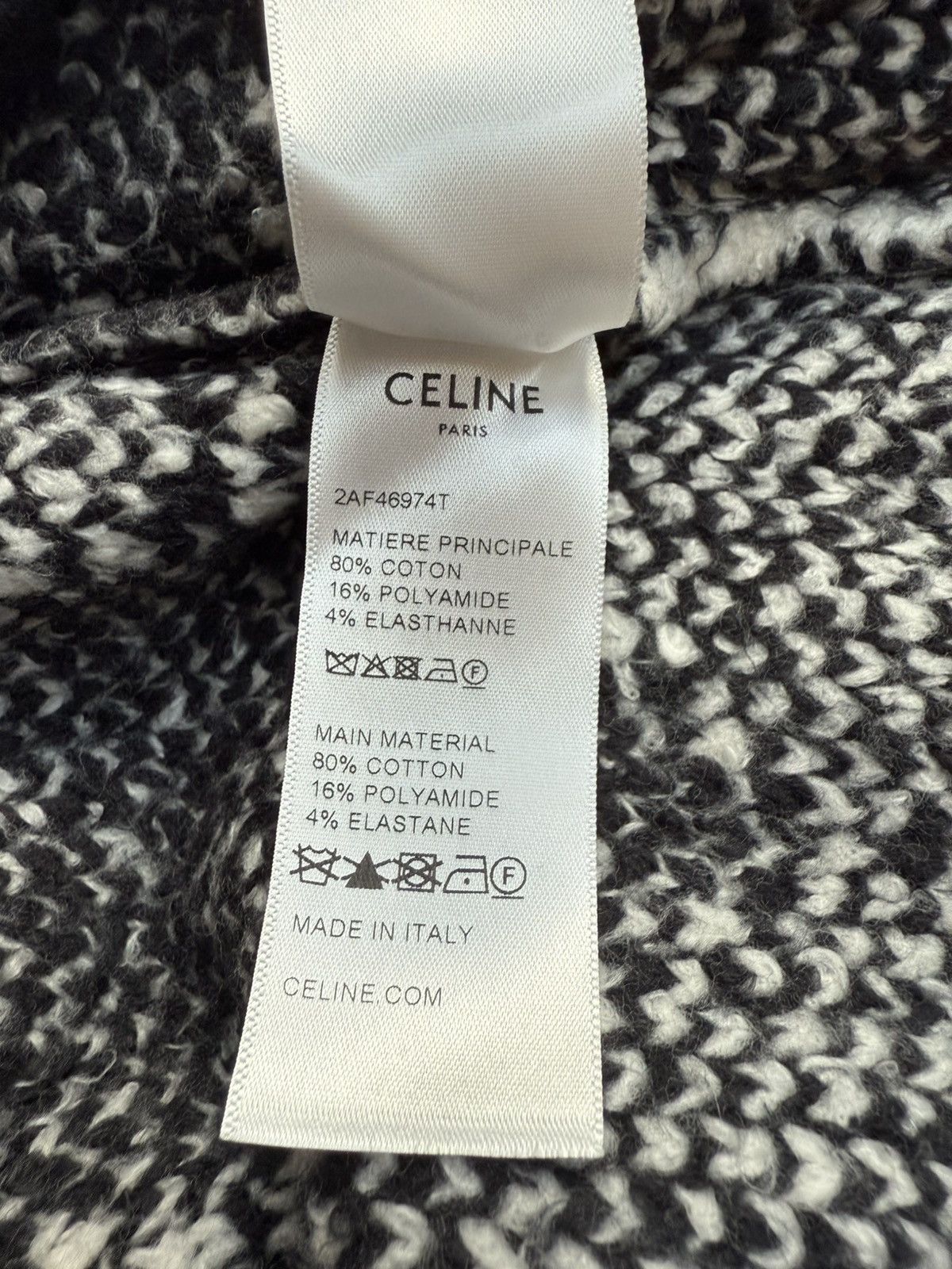 Celine $1.6k 🤑 SS23 Celine black white surfer sweater Hedi L Size US L / EU 52-54 / 3 - 23 Thumbnail