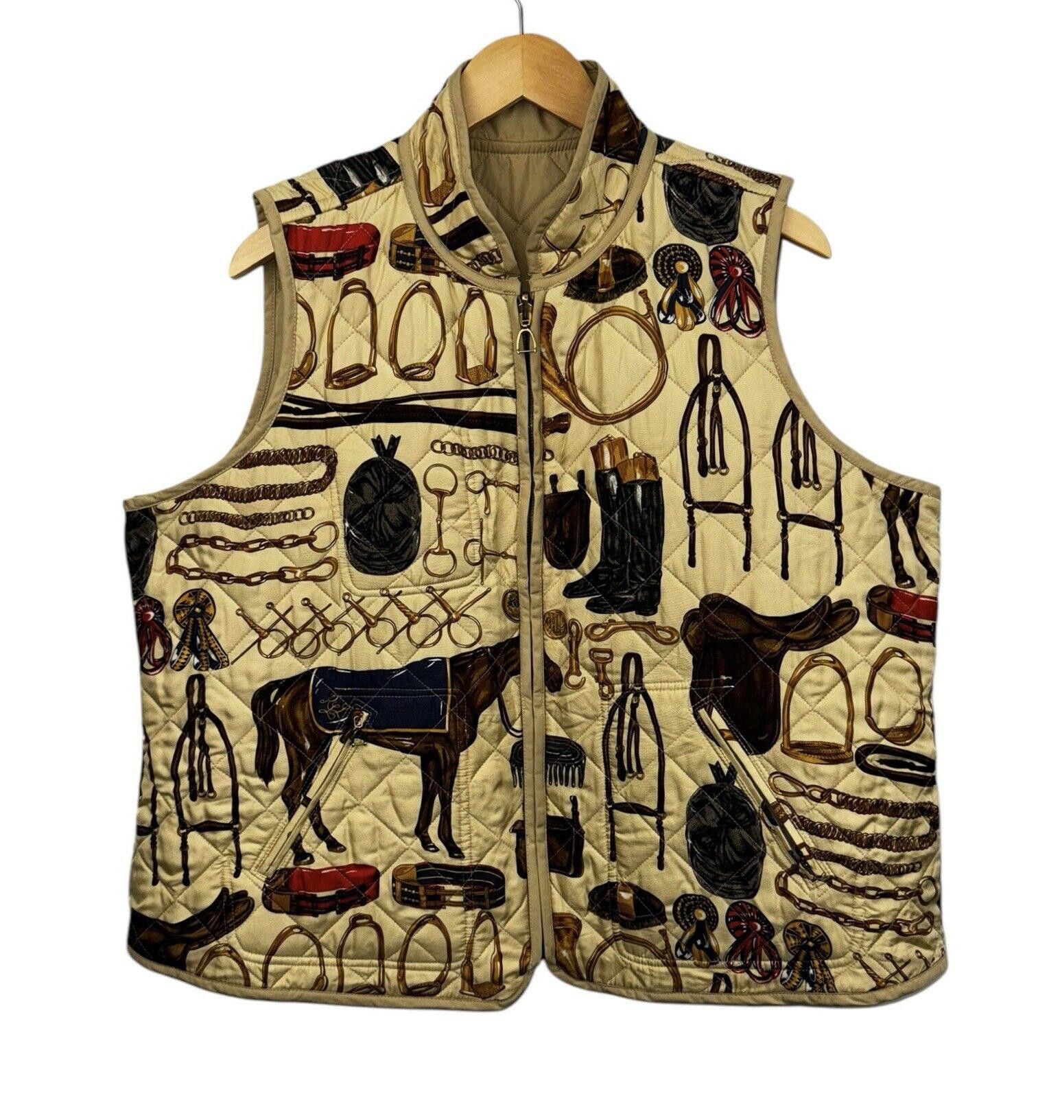 Polo Ralph Lauren Ralph Lauren RRL Reversible Silk Horse Print Vest 2XL Size XXL / US 16-18 / IT 52-54 - 1 Thumbnail