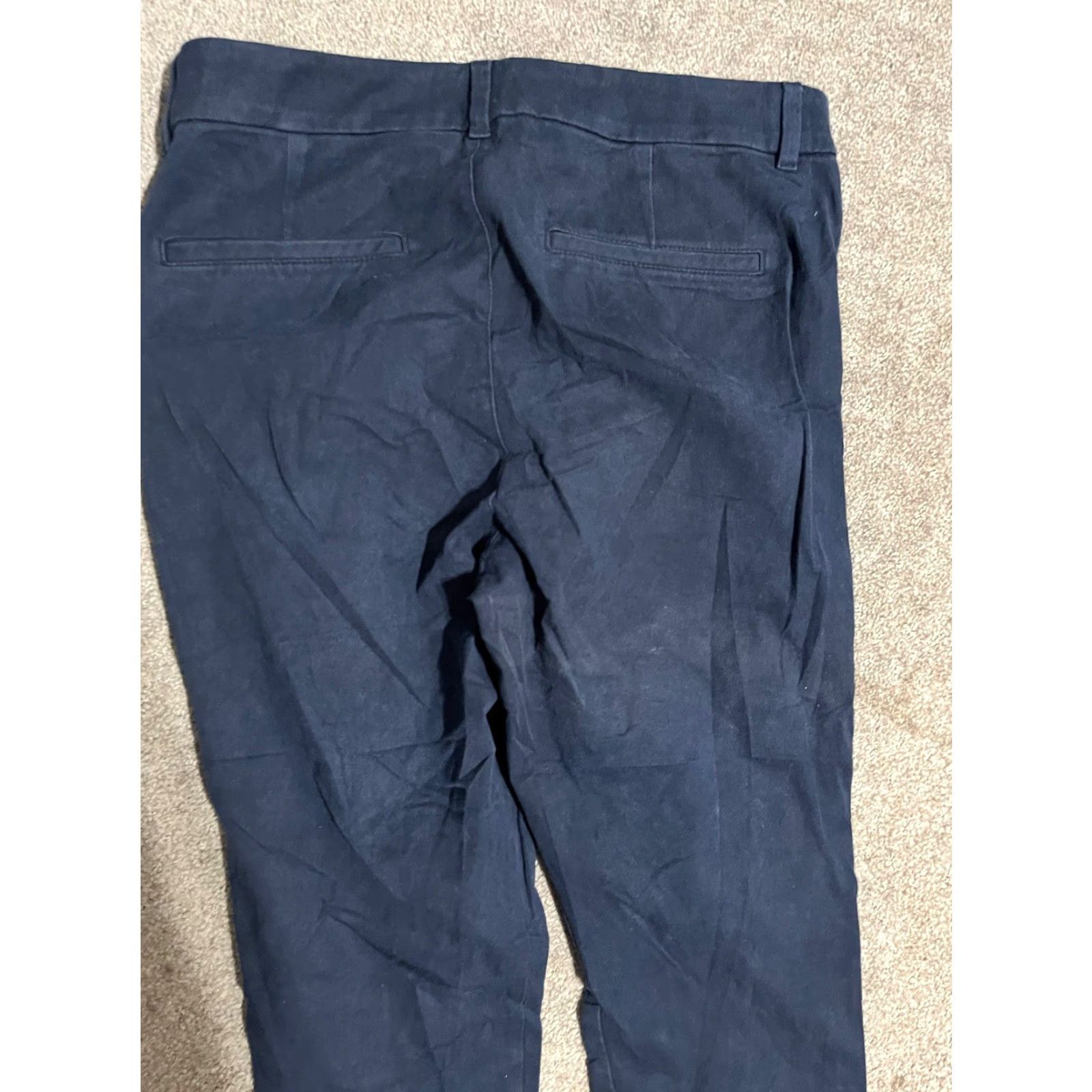 Old Navy Old Navy Pixie Pants Women Size 8 Navy Blue High Rise Secret Slim Pocke Size 38" / US 16 / IT 52 - 4 Thumbnail