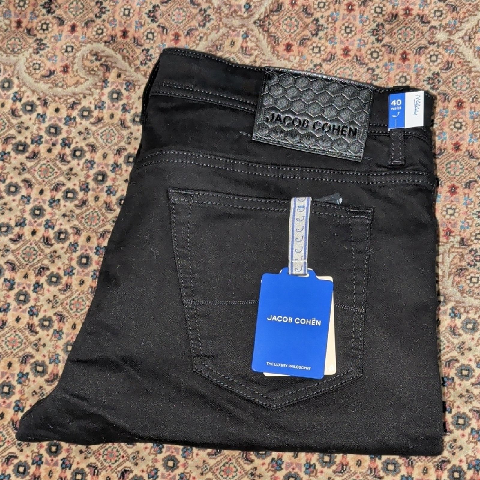 Jacob Cohen Jacob Cohen Jet Black Men's Jeans Size 40 Size US 40 / EU 56 - 1 Thumbnail