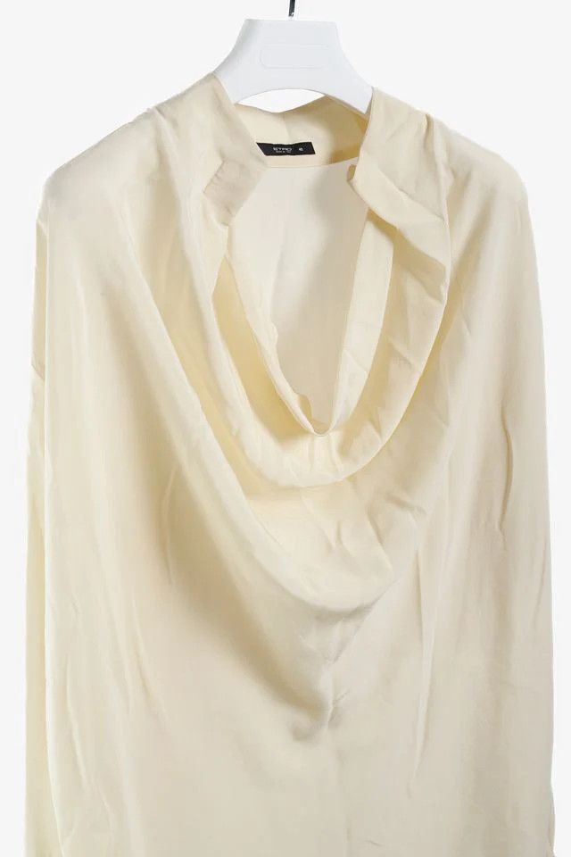 Etro Etro Cream Silk Cowl Neck Tunic Size M / US 6-8 / IT 42-44 - 3 Thumbnail