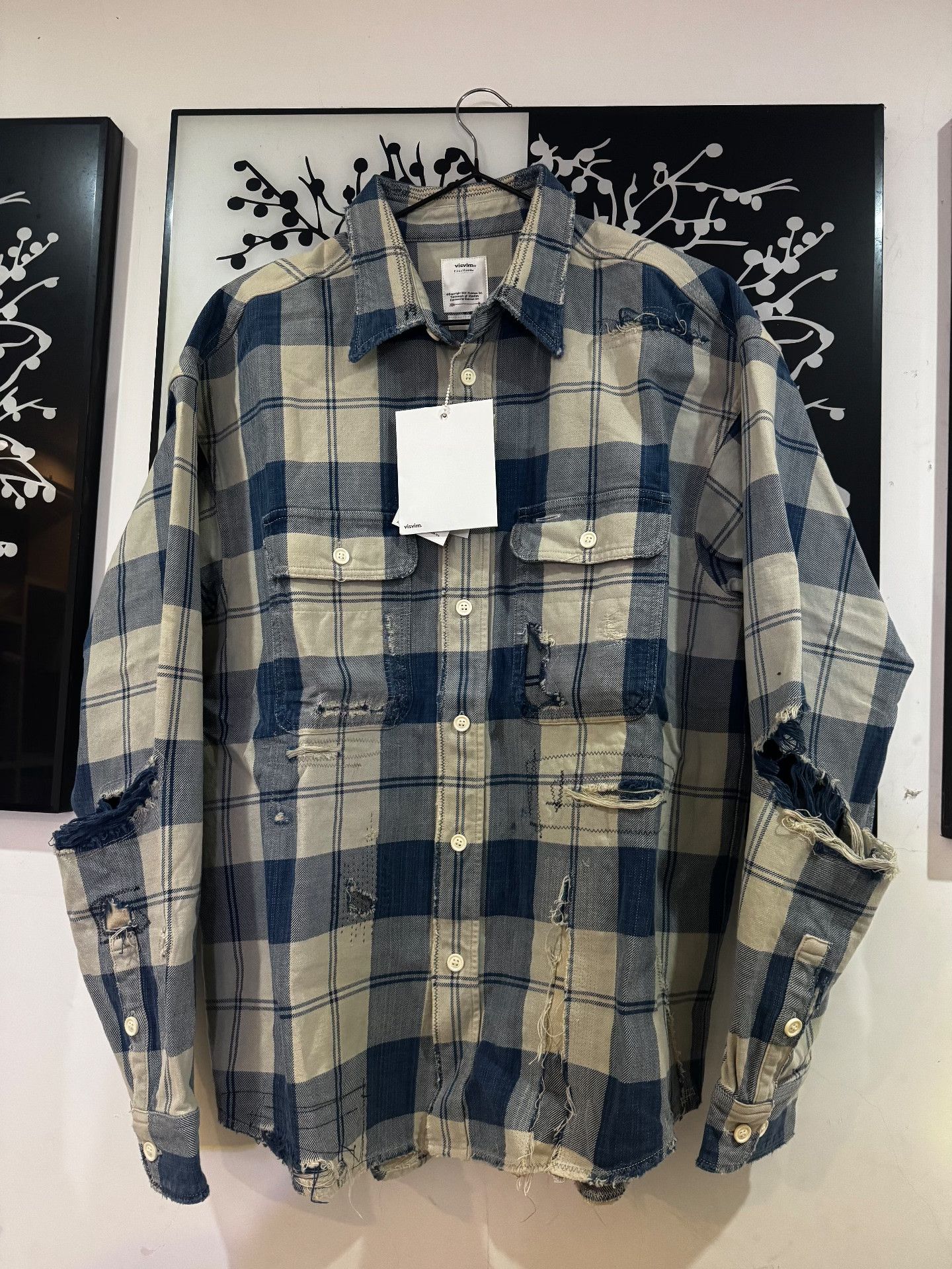 Visvim VISVIM 21SS Lumber Check Distressed Shirt Size US M / EU 48-50 / 2 - 1 Thumbnail
