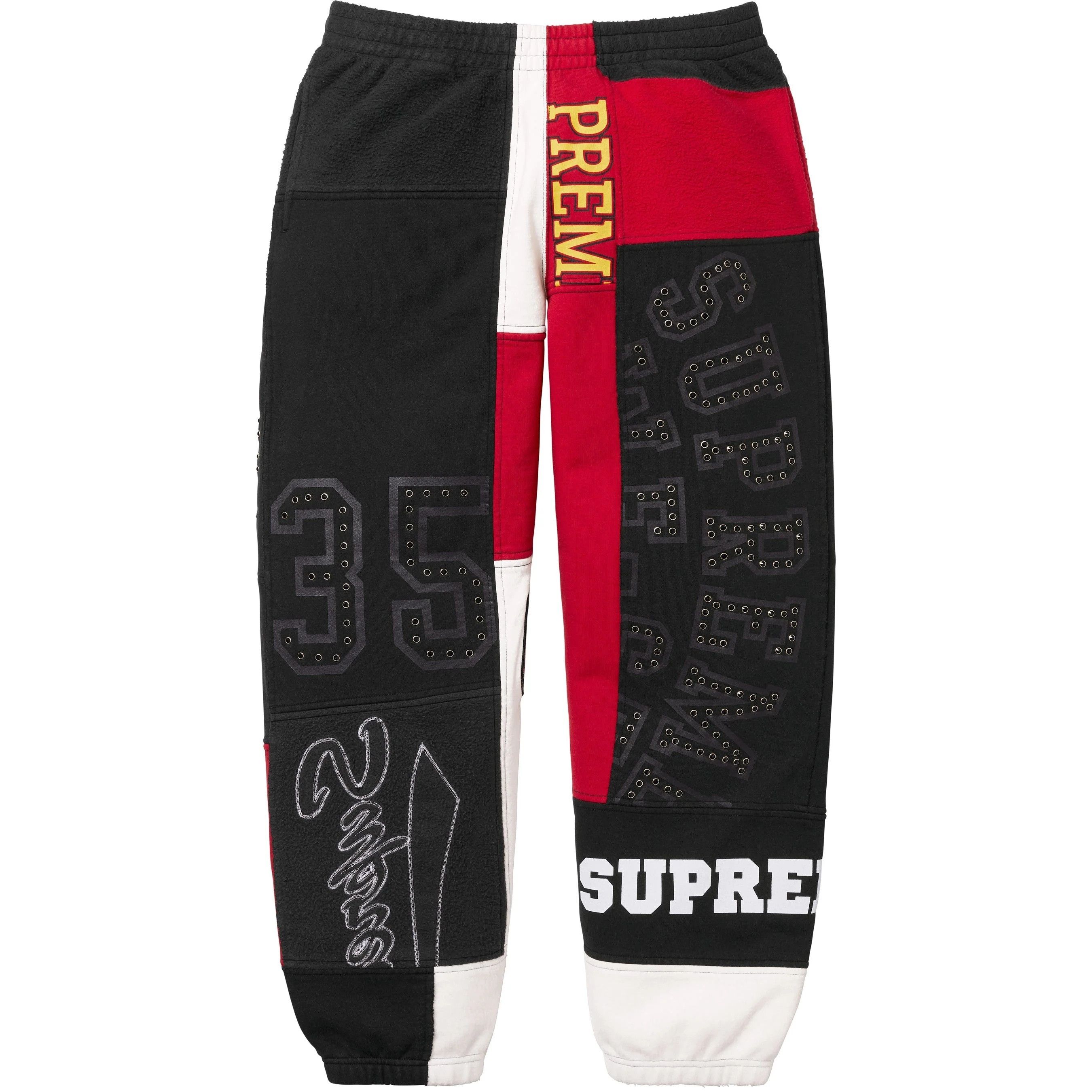 Supreme Supreme spellout embroidered track pants | Grailed