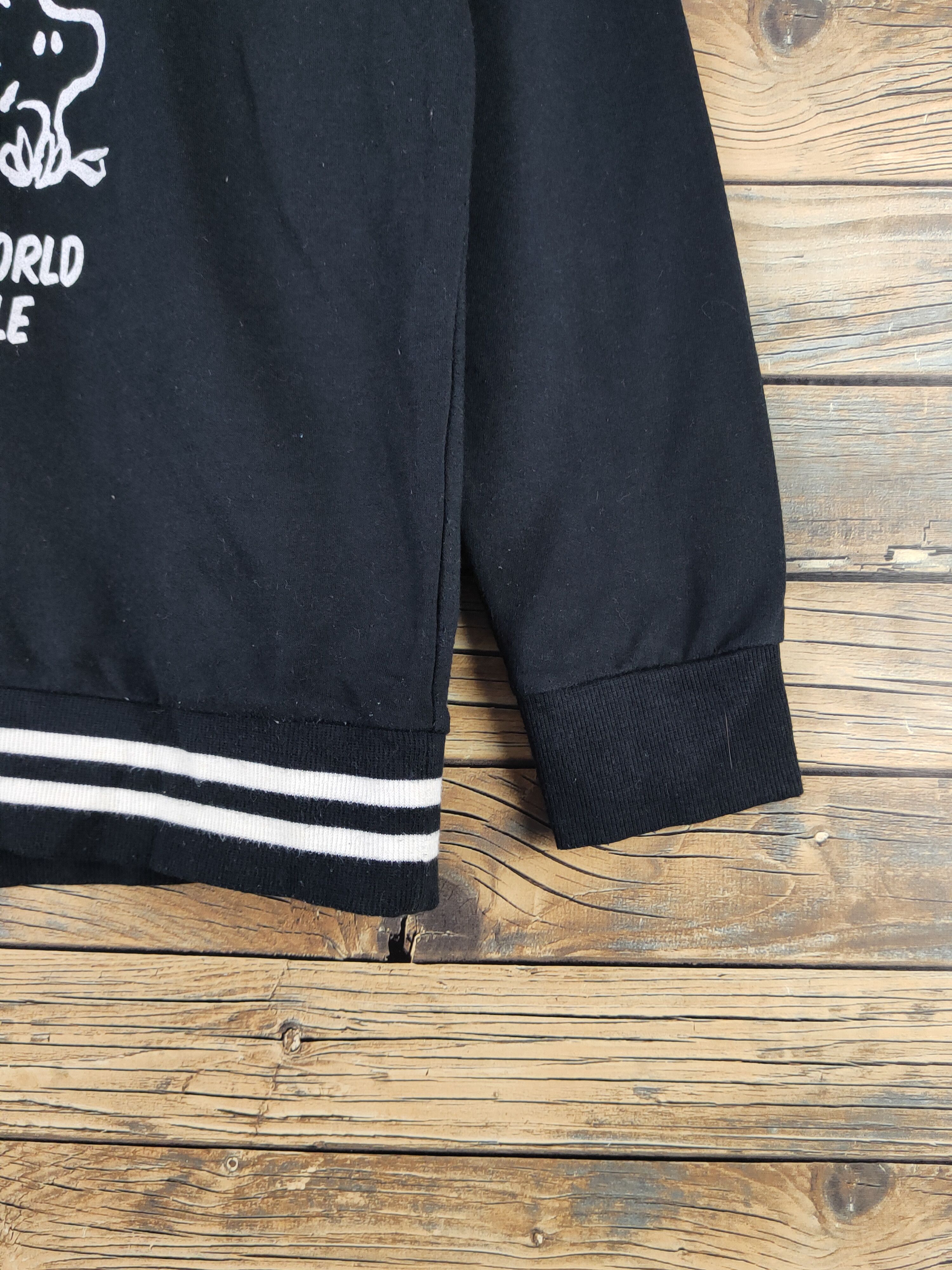Japanese Brand DL Peanuts Black Snoopy Hoodie Sweatshirts #2514 Size US M / EU 48-50 / 2 - 7 Thumbnail